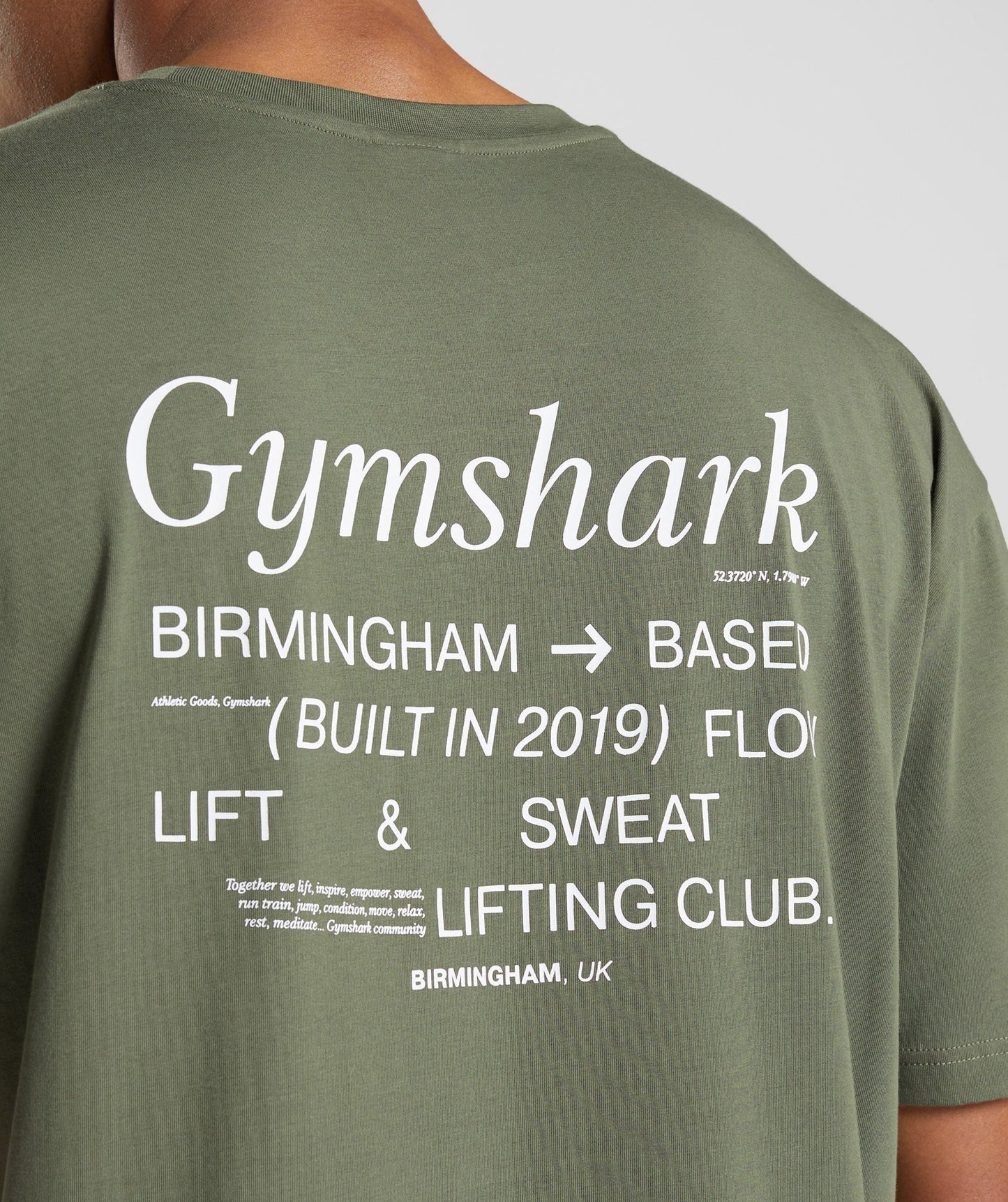 Gymshark Social Club Oversized T-Shirt - Core Olive