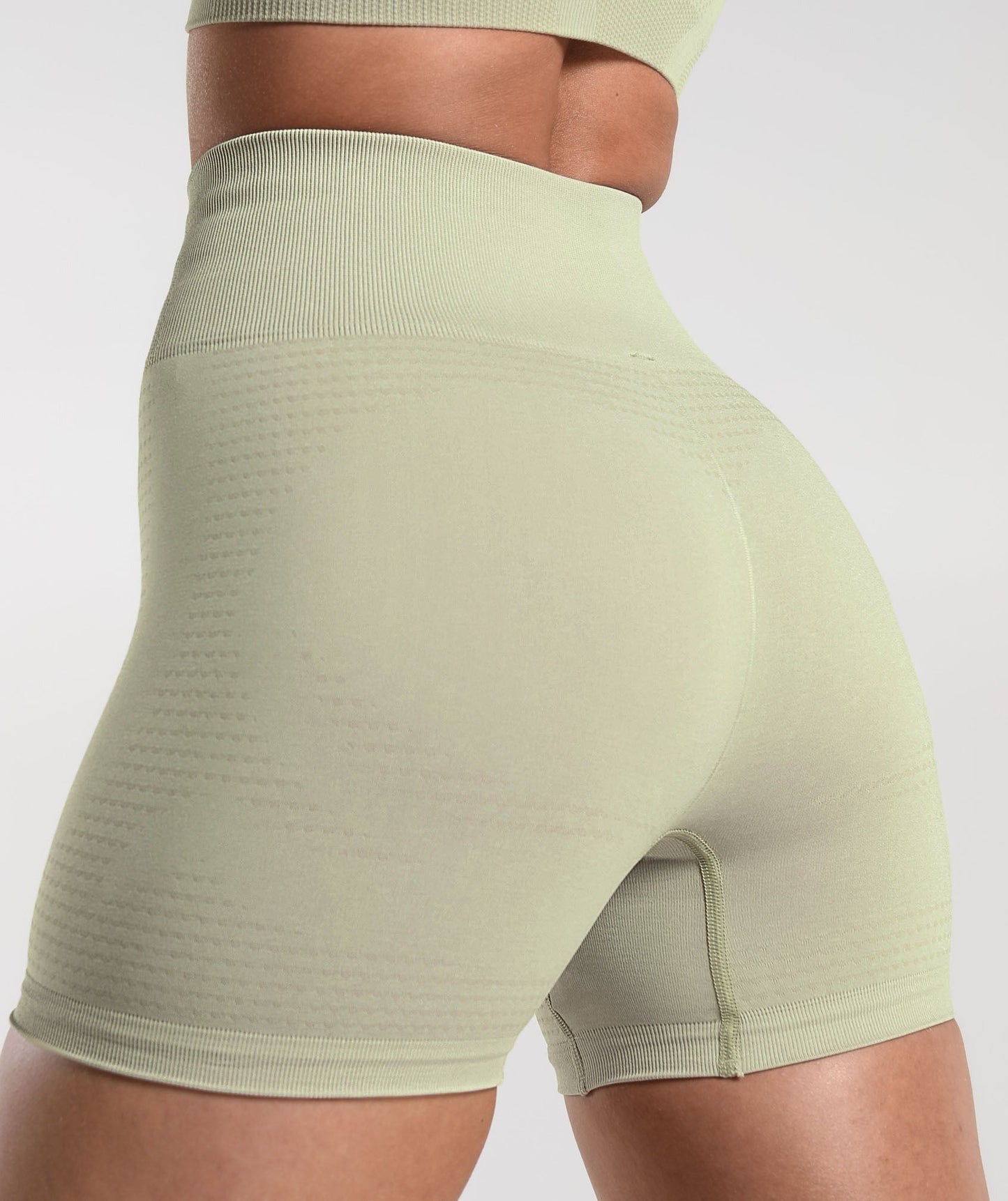 Gymshark Vital Seamless Shorts - Light Sage Green Marl