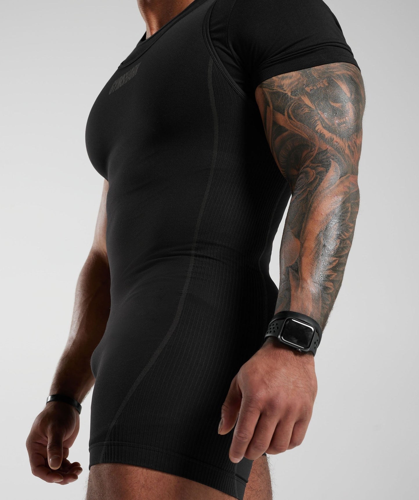 Gymshark Seamless Singlet - Black/Charcoal Grey