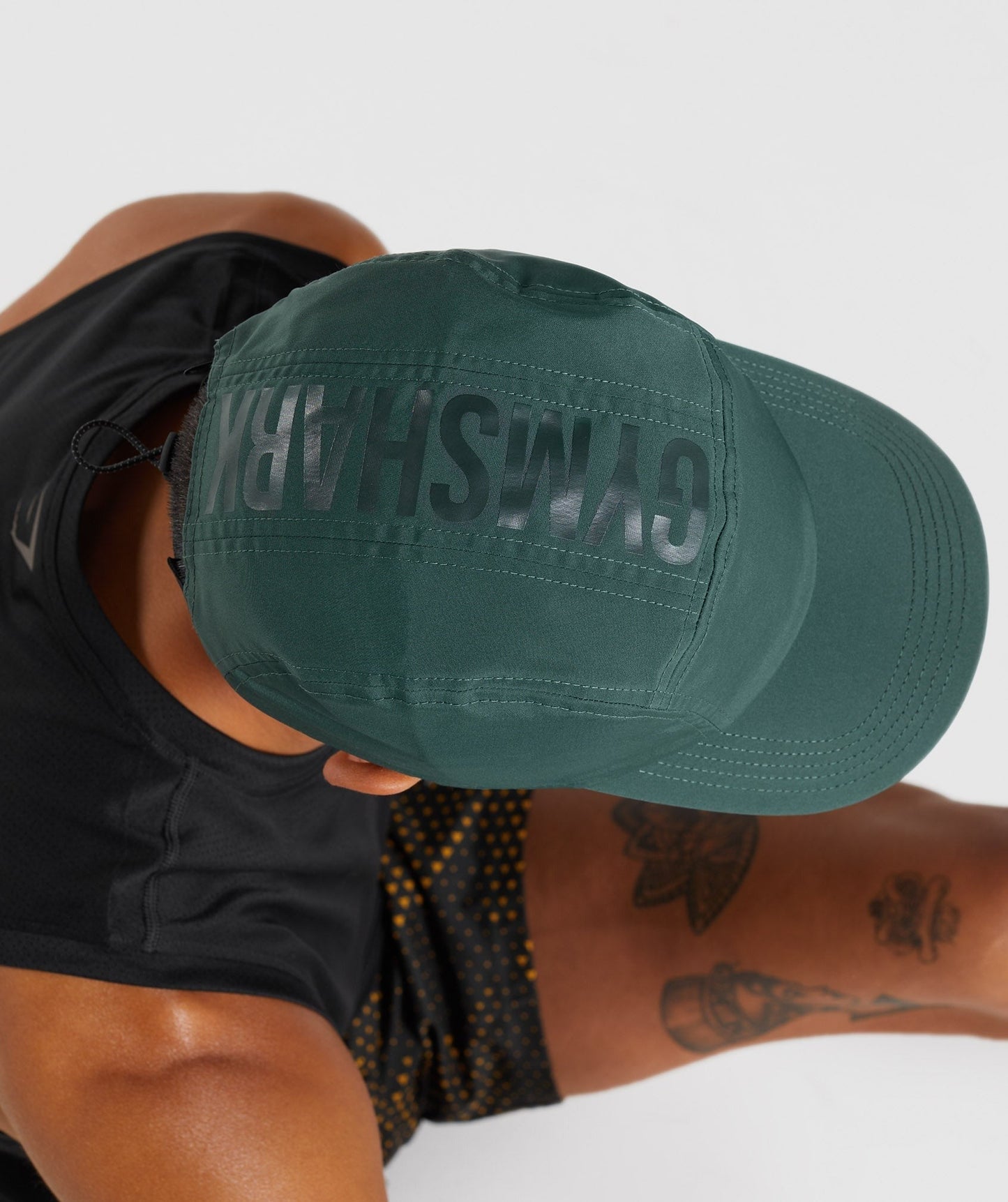 Gymshark Logo 5 Panel Cap - Obsidian Green