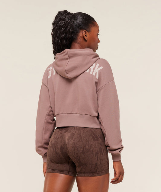 Gymshark Power Midi Zip Hoodie - Chestnut Pink