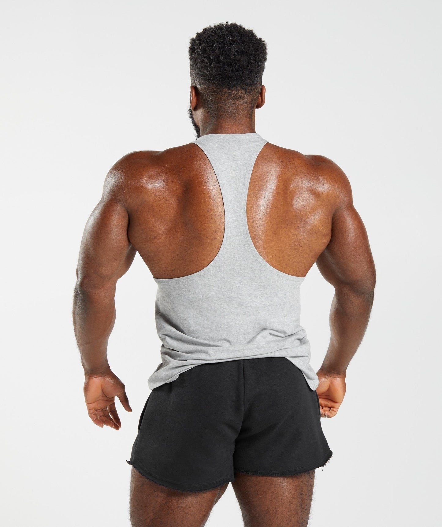 Gymshark Legacy Stringer - Light Grey Marl