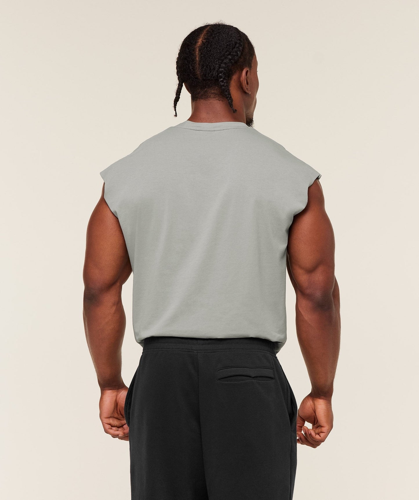 Gymshark Critical Cut Off Tank - Smokey Grey