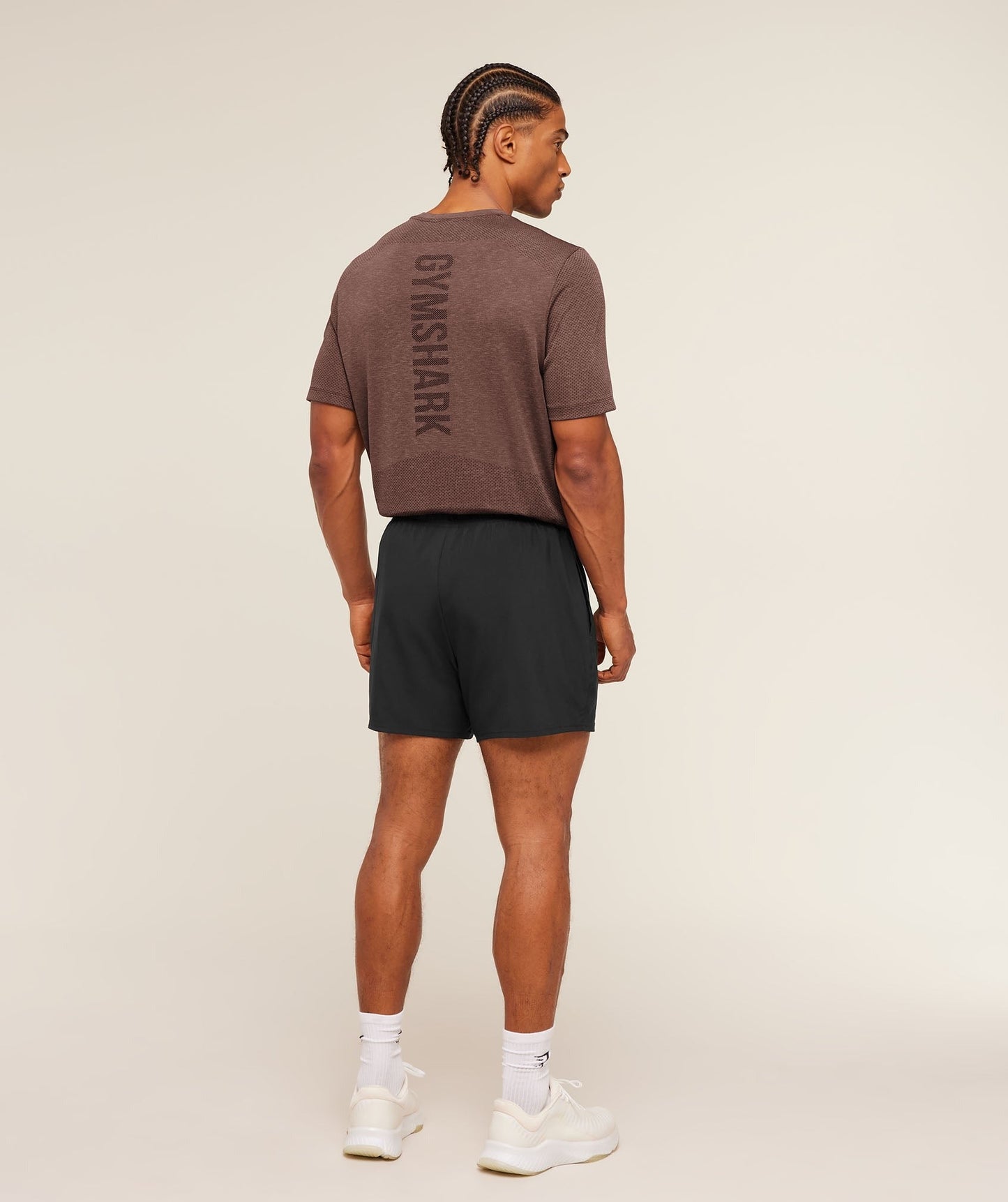 Gymshark Lightweight Seamless T-Shirt - Soft Brown/Marl
