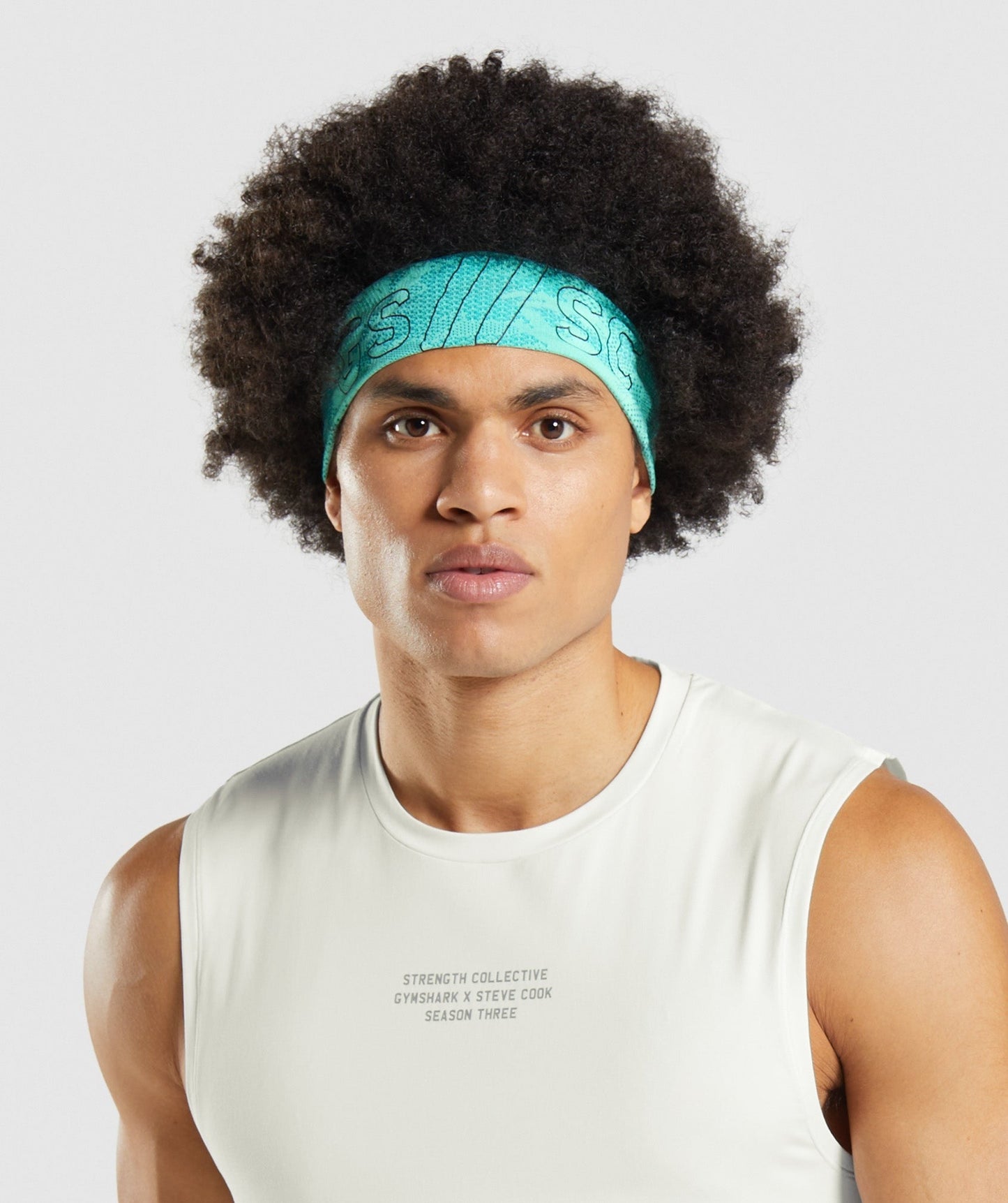 Gymshark //Steve Cook Headband - Turquoise