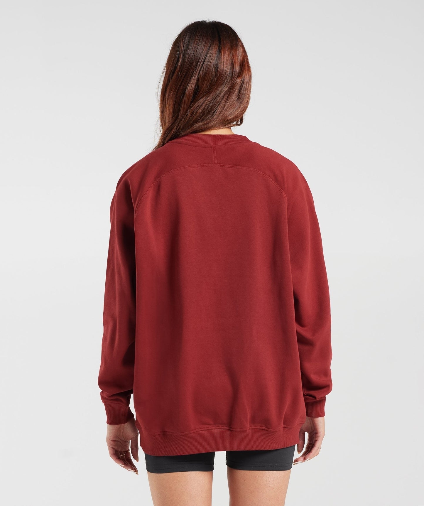 Gymshark Training Oversized Fleece Sweatshirt - Spiced Red
