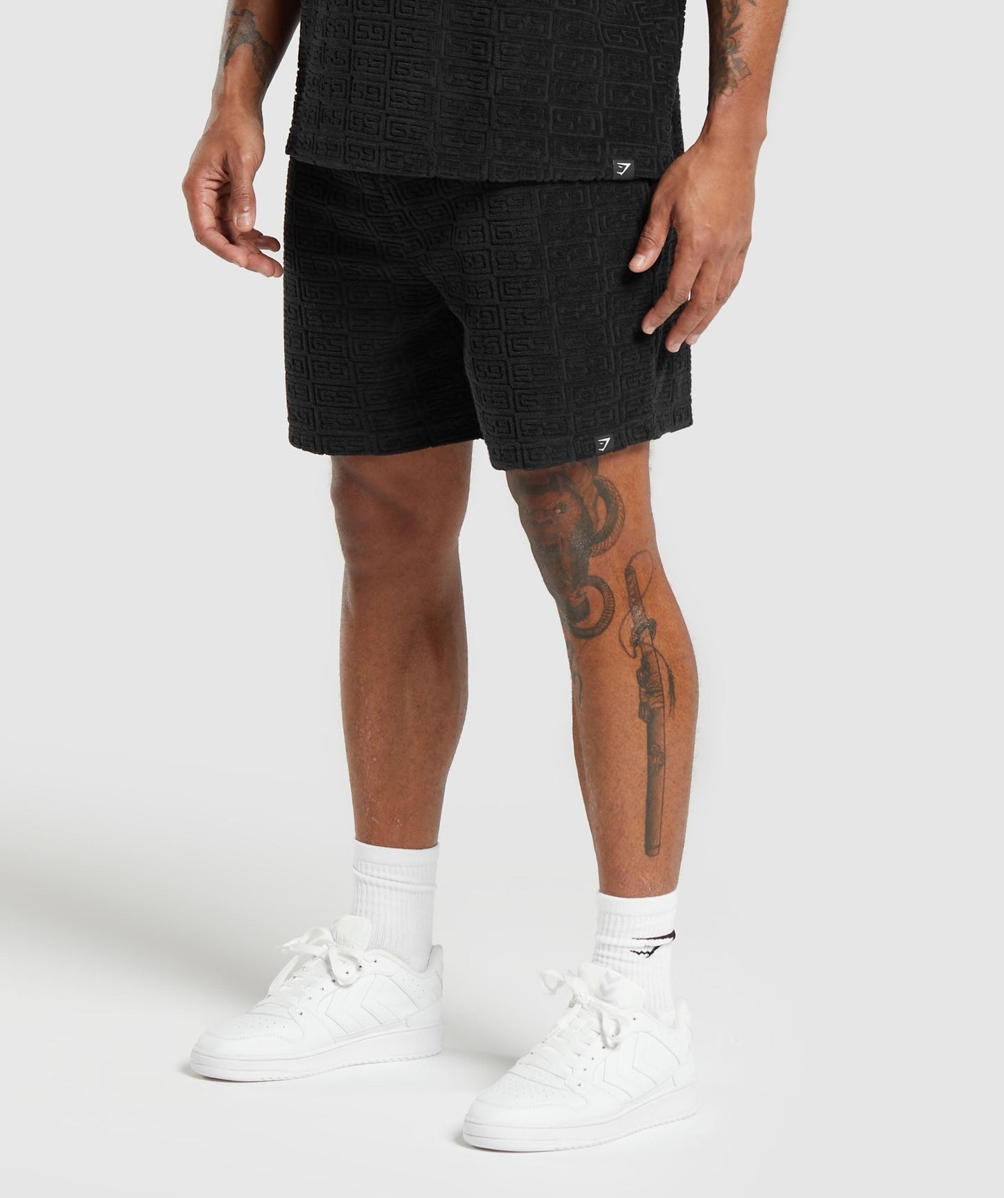 Gymshark Towelling 7" Shorts - Black