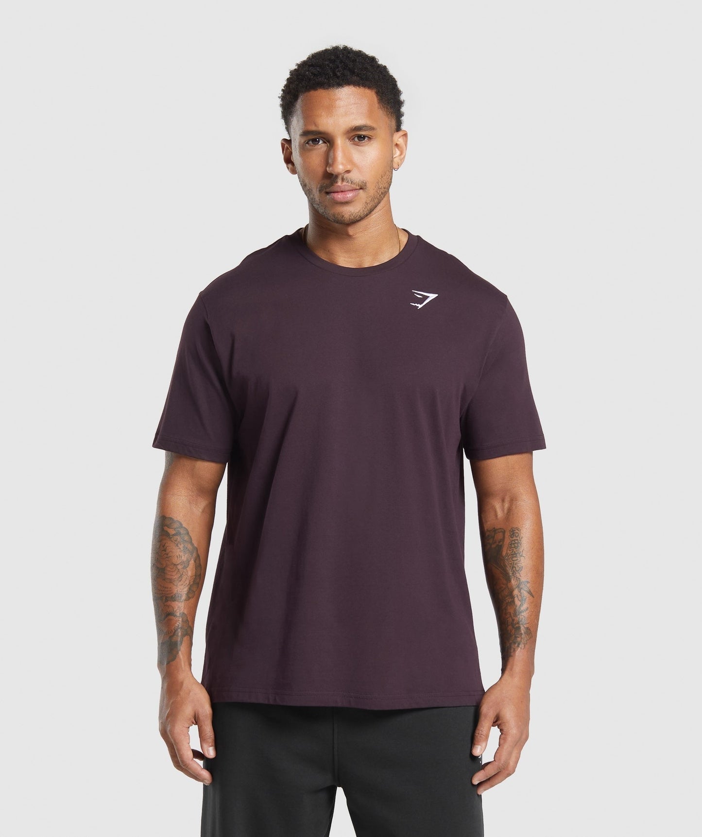 Gymshark Crest T-Shirt - Plum Brown