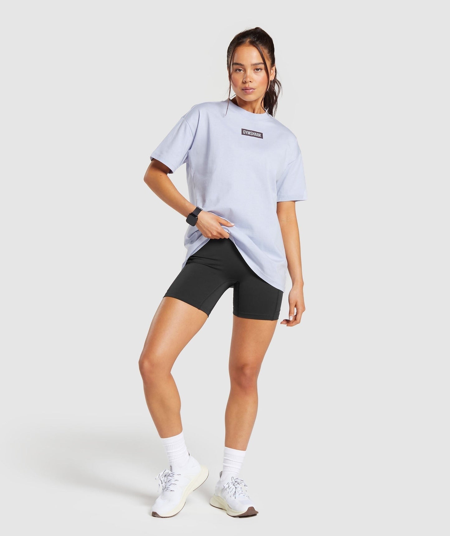 Gymshark Block Oversized T-Shirt - Silver Lilac