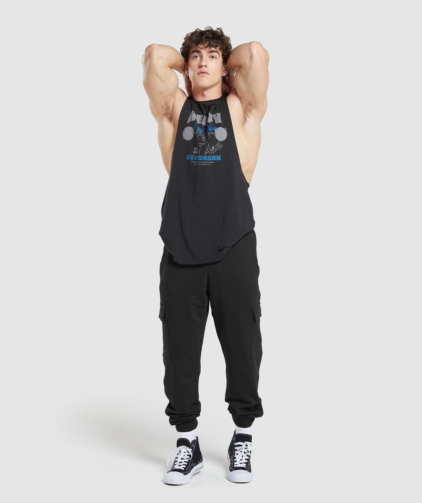 Gymshark Heavy Metal Drop Arm Tank - Black