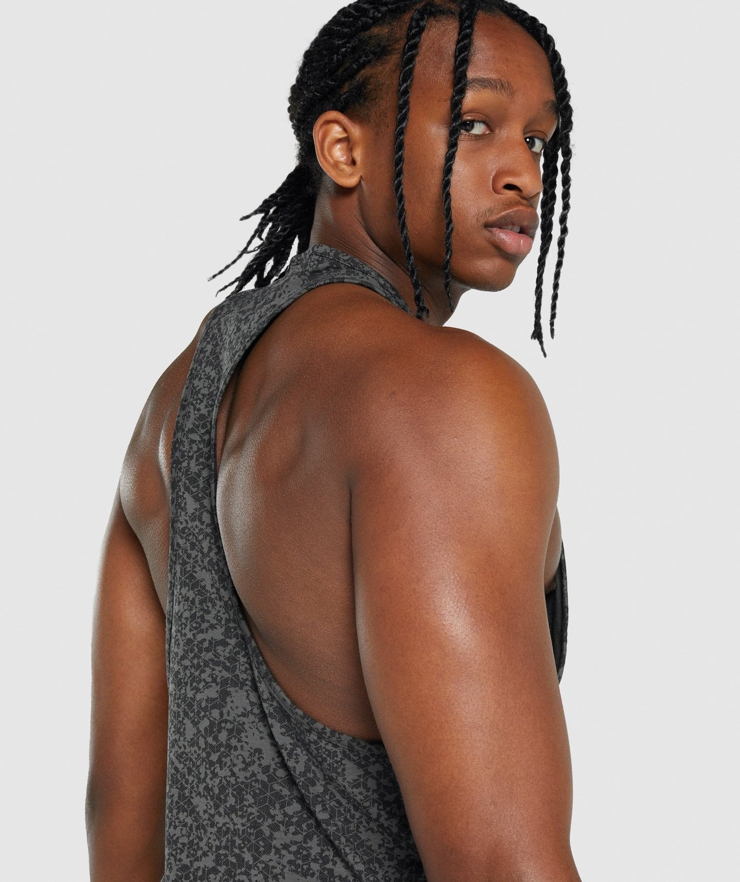 Gymshark Critical 2.0 Stringer - Charcoal Print