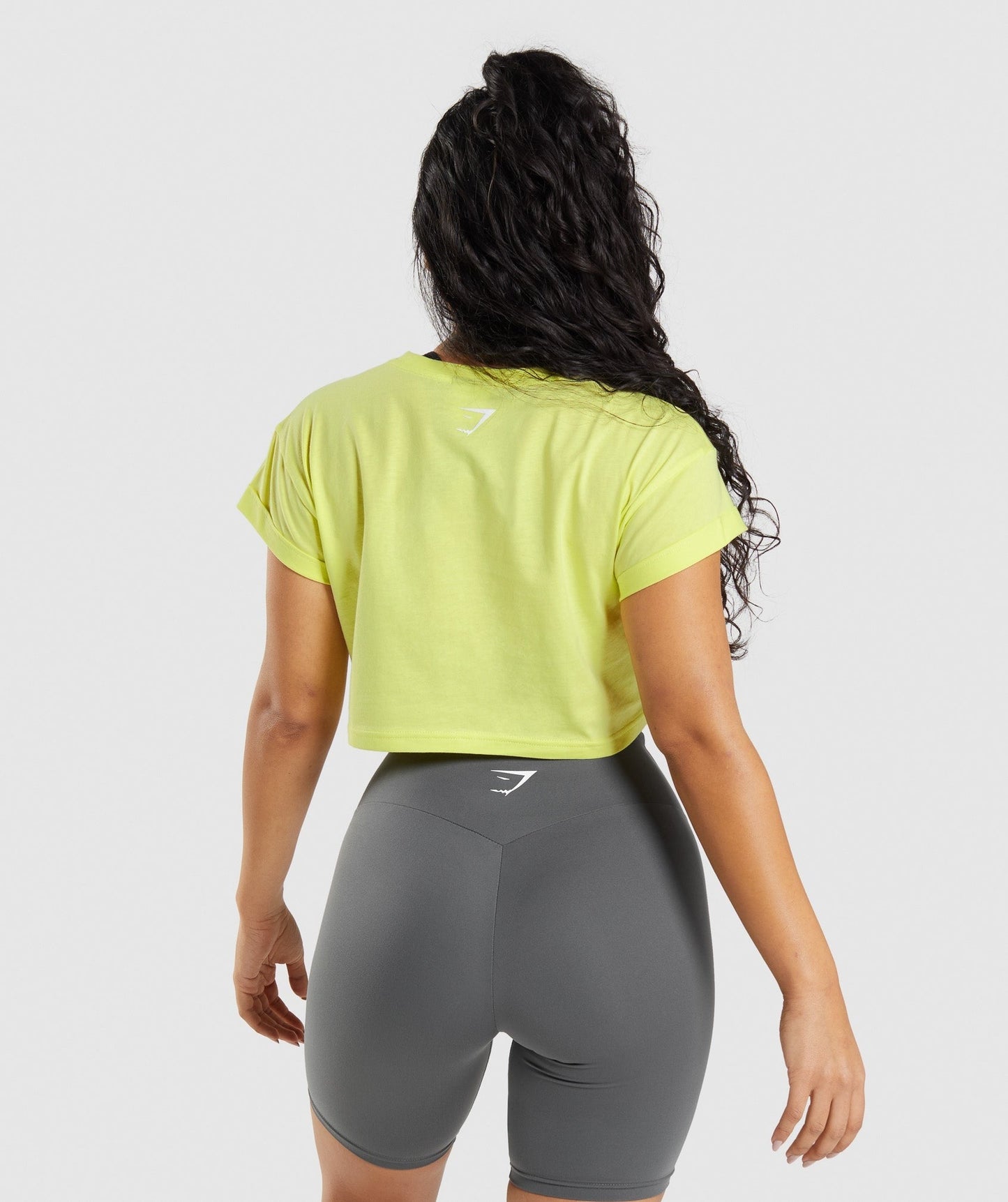 Gymshark Fraction Crop Top - Firefly Green