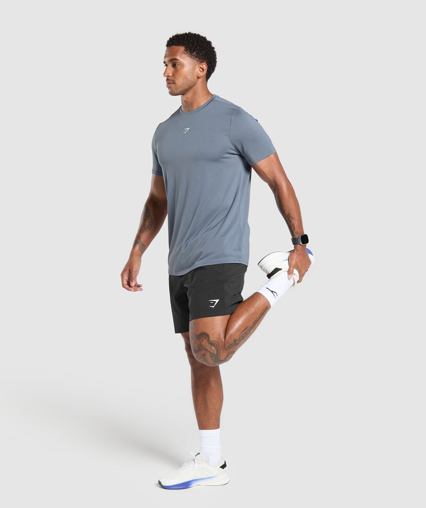 Gymshark Fitness Graphic T-Shirt - Iron Blue