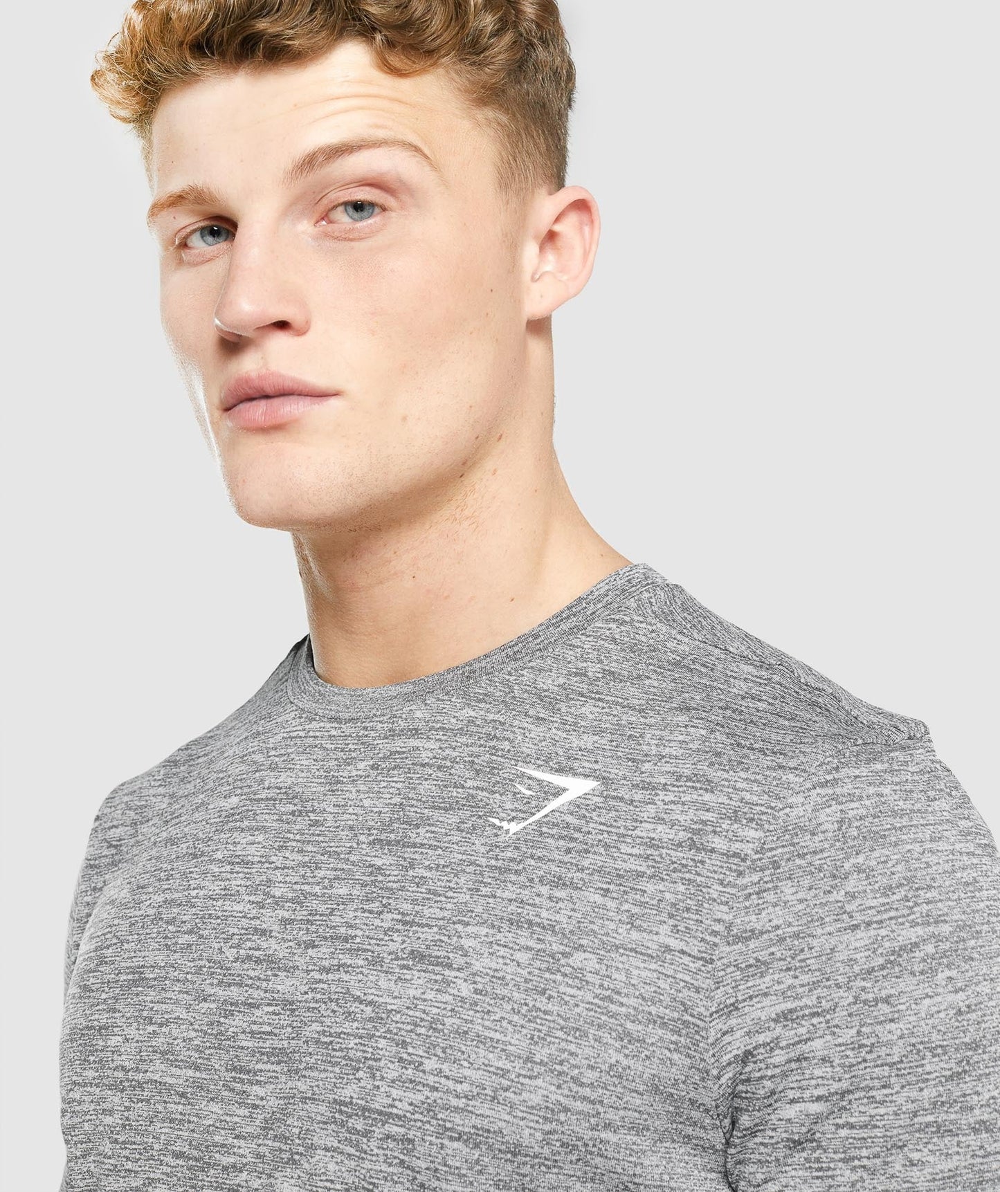 Gymshark Arrival Marl Long Sleeve T-Shirt - Charcoal Marl