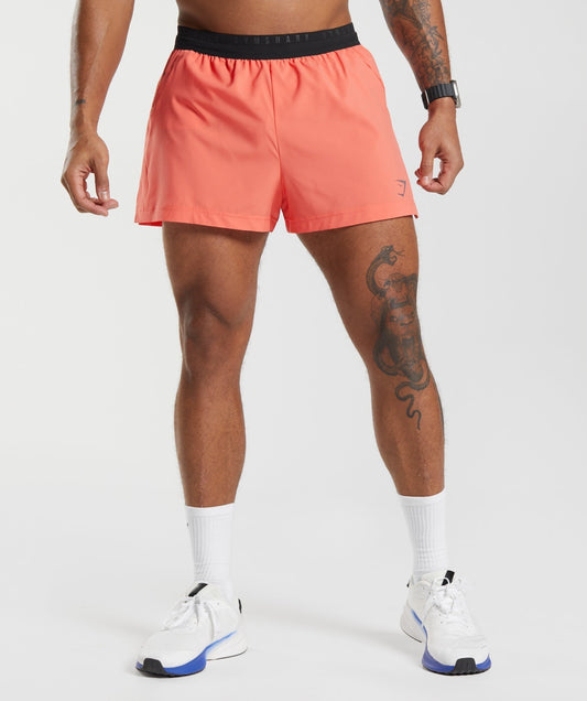 Gymshark Sport Run 3" Short - Aerospace Orange