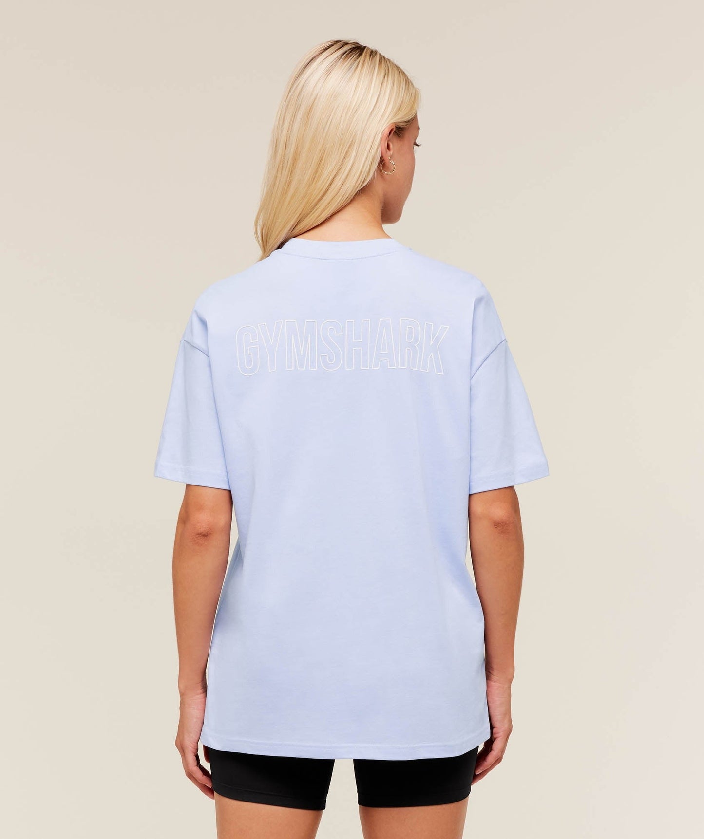 Gymshark Trace Graphic Oversized T-Shirt - Peri Blue