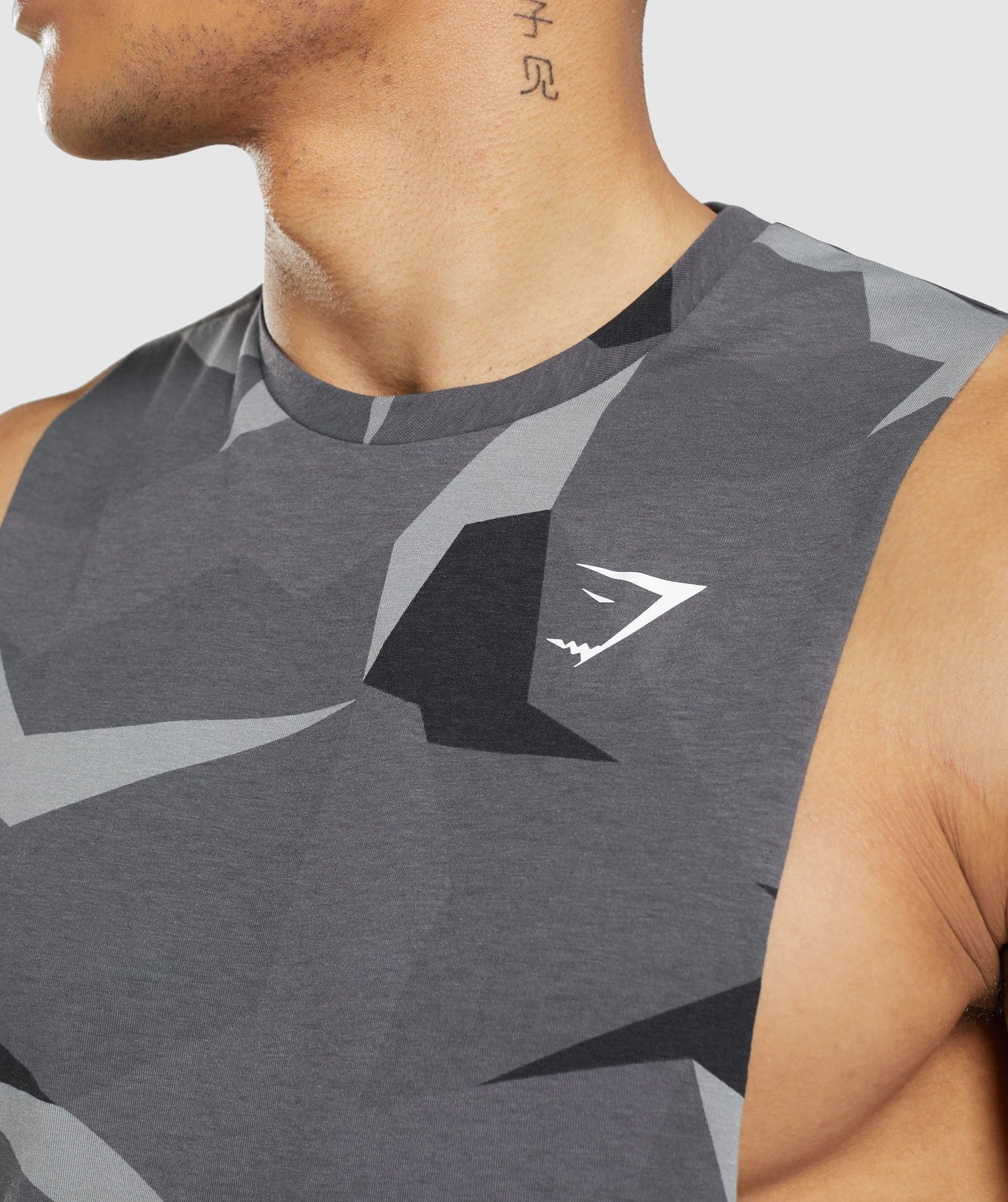 Gymshark Critical 2.0 Drop Arm Tank - Black Print