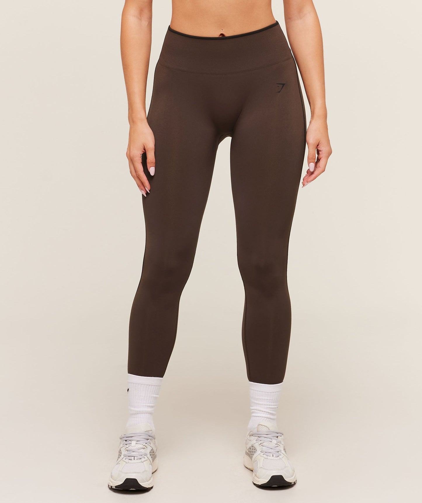 Gymshark Everyday Seamless Contrast Leggings - GS Archive Brown/GS Black