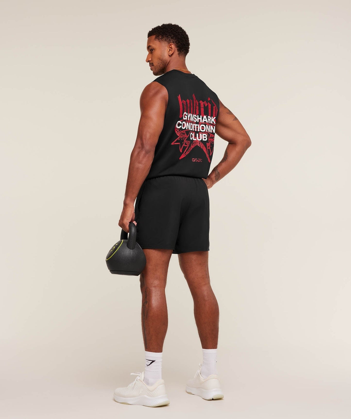 Gymshark Hybrid Graphic Tank - Black