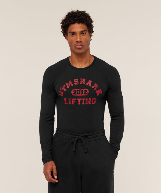 Gymshark Lifting Long Sleeve T-Shirt - Black