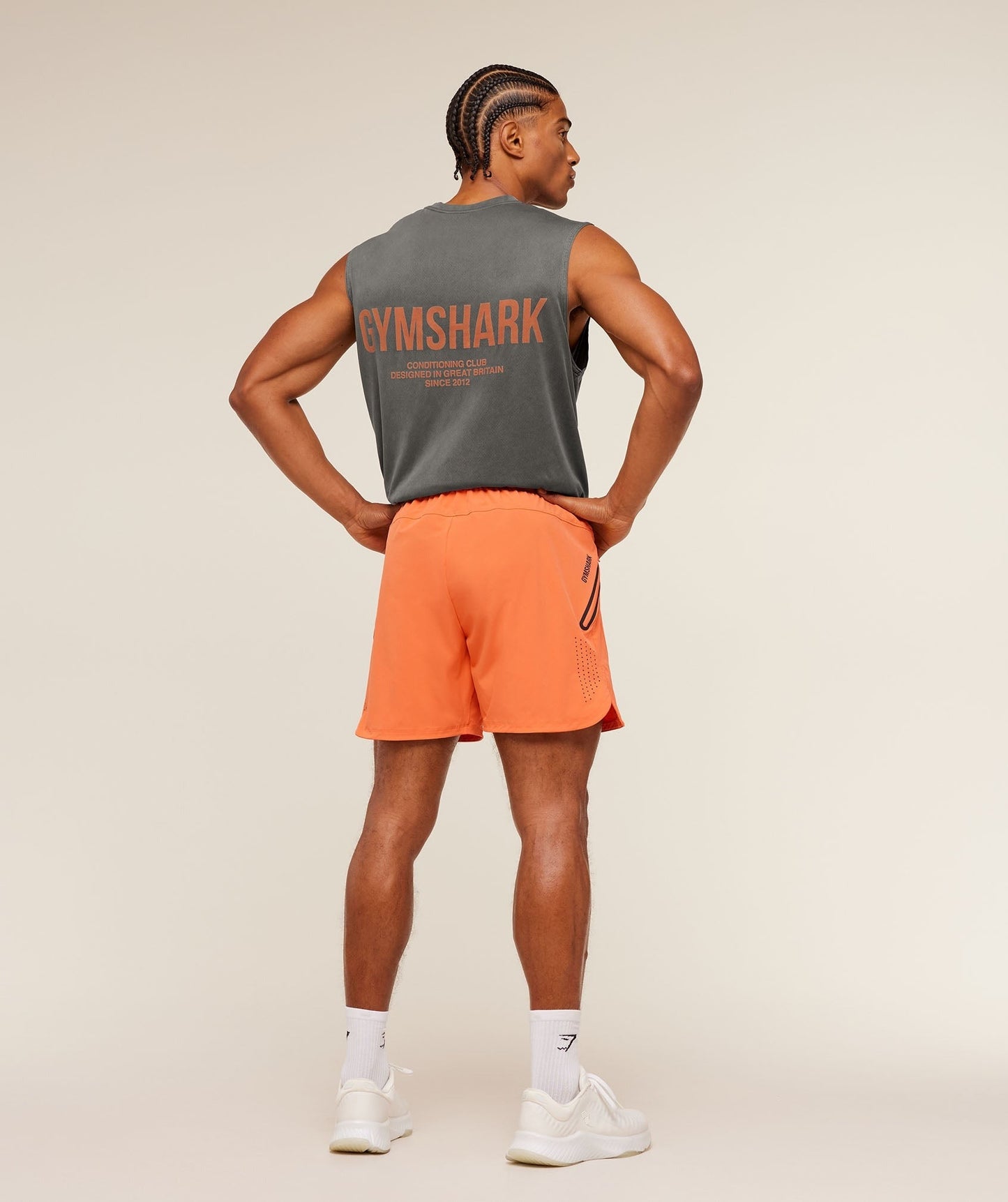 Gymshark Sport Hybrid 6" Shorts - Dayglow Peach