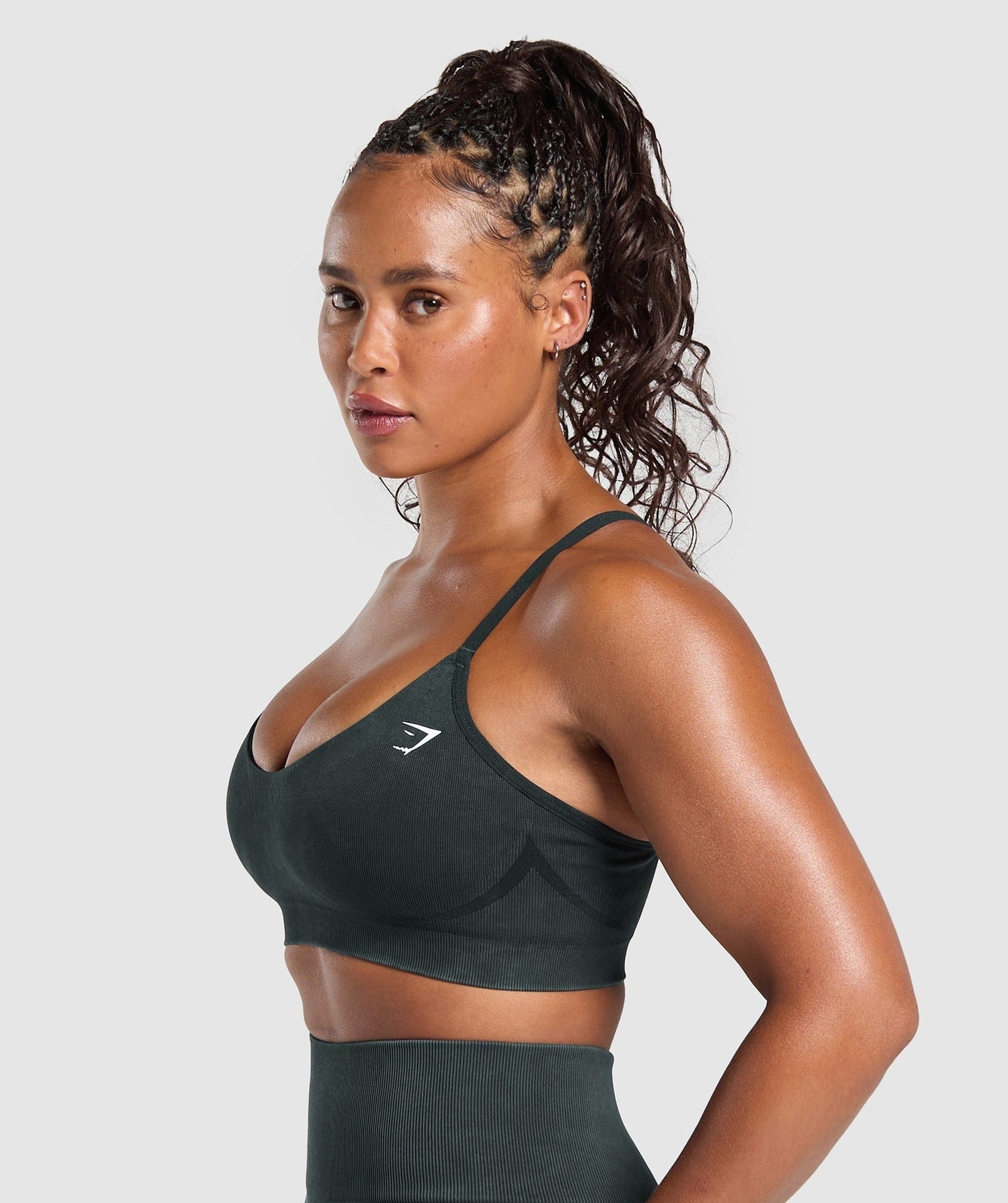 Gymshark Gains Seamless Washed Sports Bra - Black