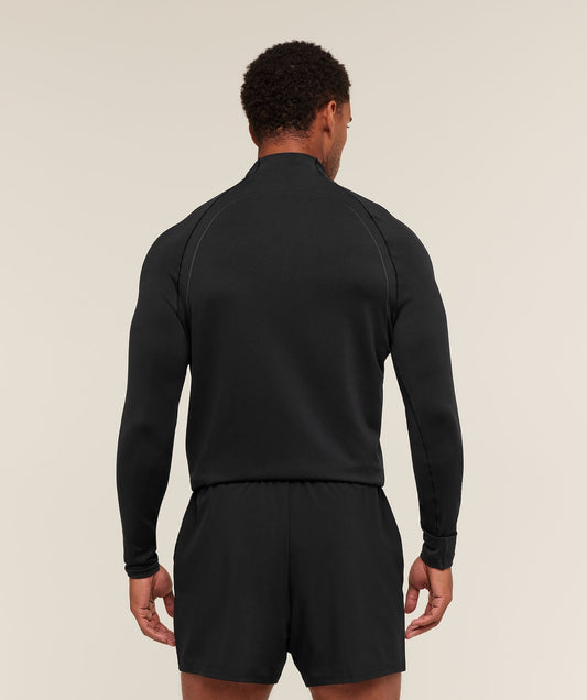 Gymshark Apex Seamless 1/4 Zip - Black/Dark Grey