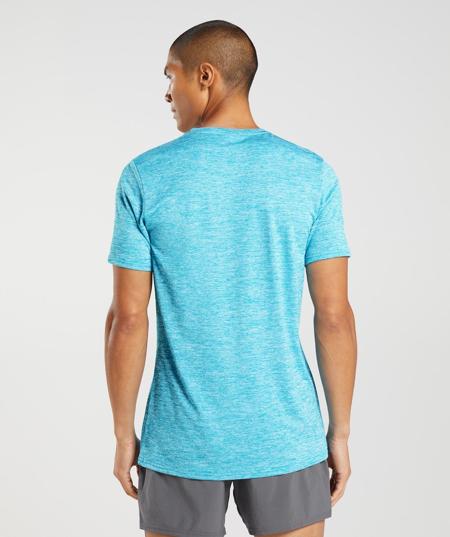 Gymshark Arrival Marl T-Shirt - Shark Blue/White Marl