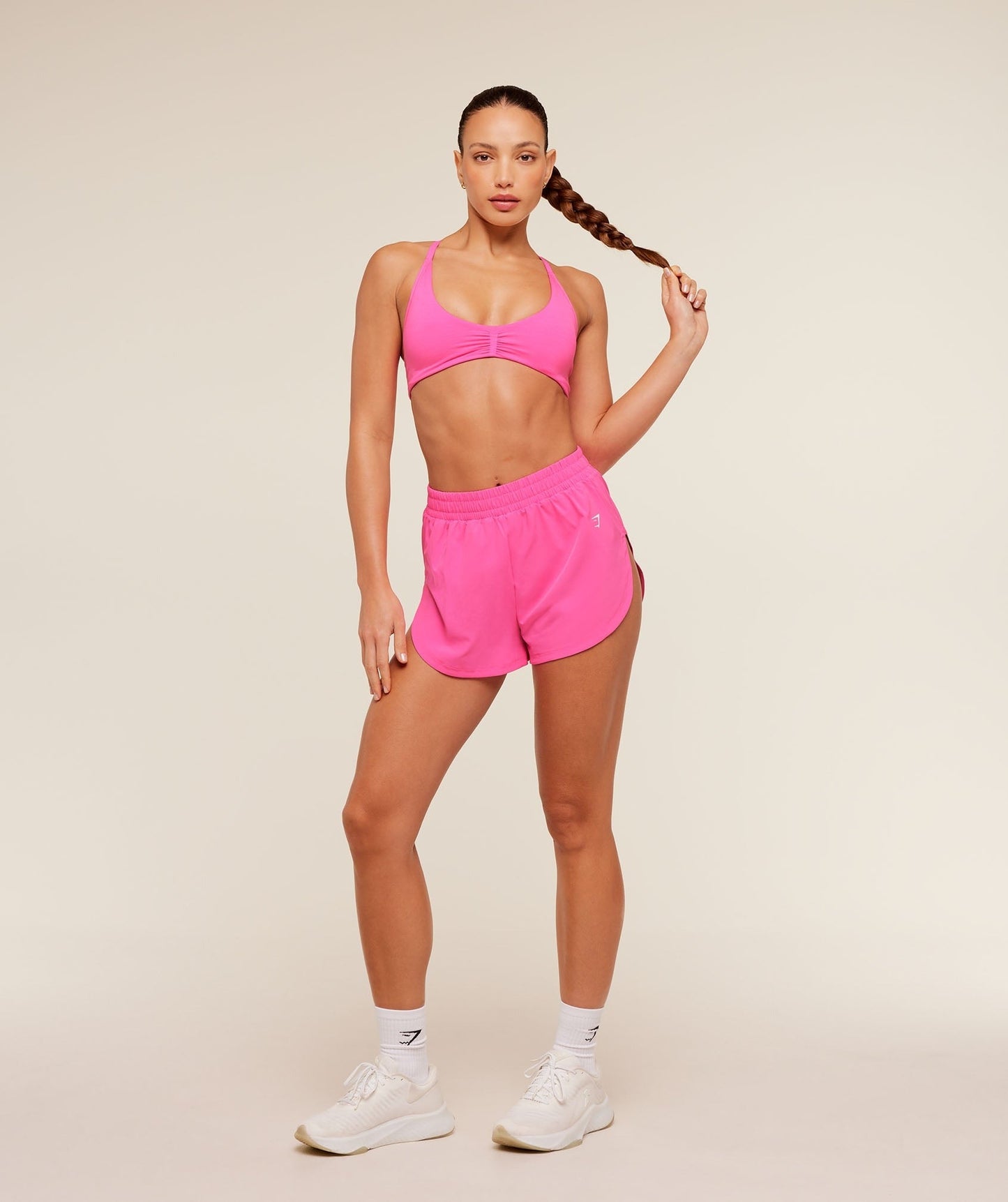 Gymshark Interval High Leg Shorts - Electric Pink
