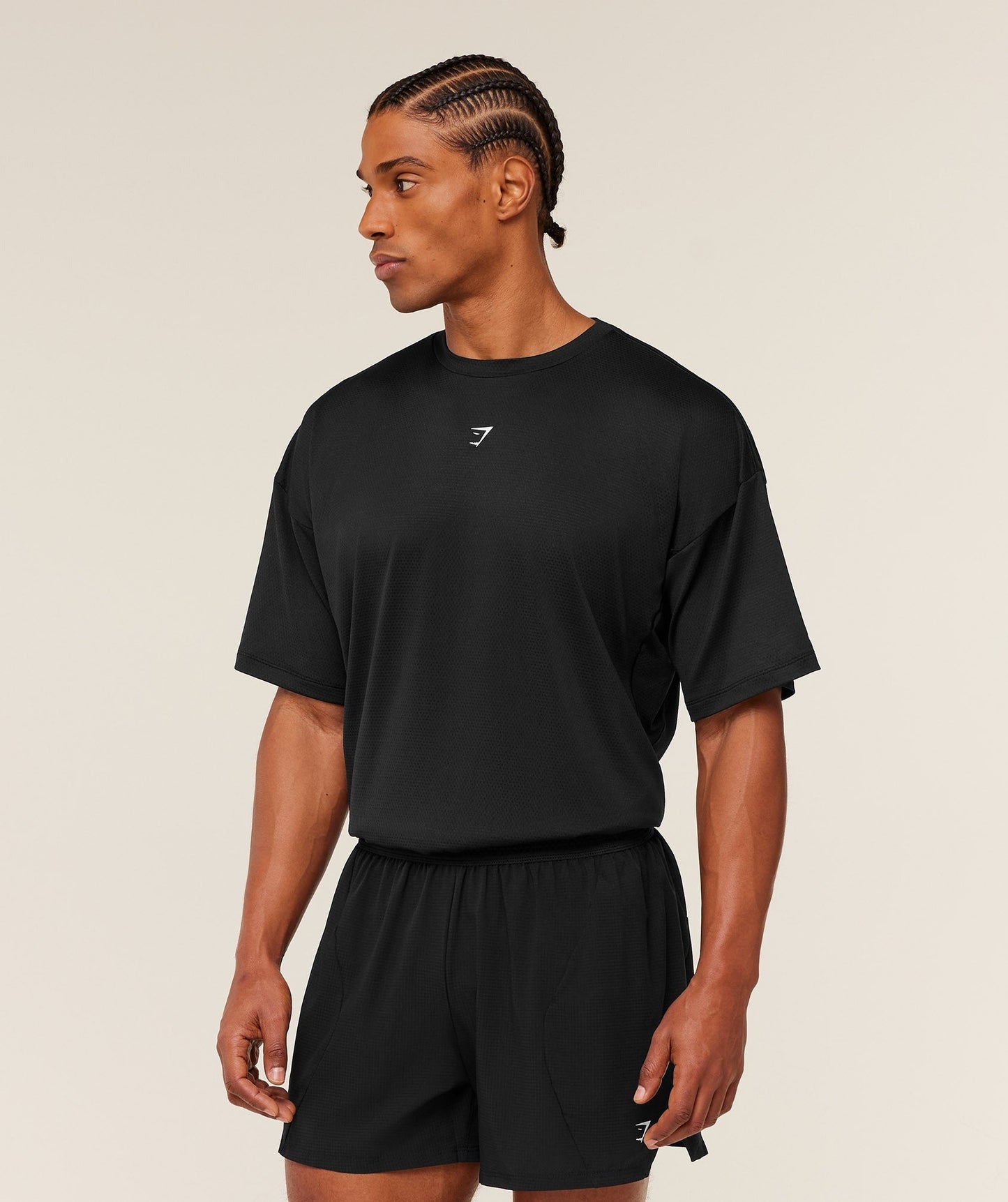 Gymshark Running Graphic T-Shirt - GS Black