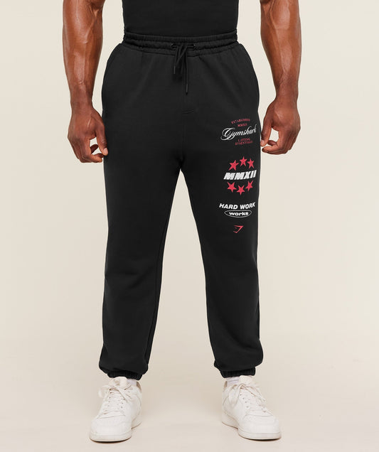 Gymshark Global Lifting Graphic Pants - GS Black