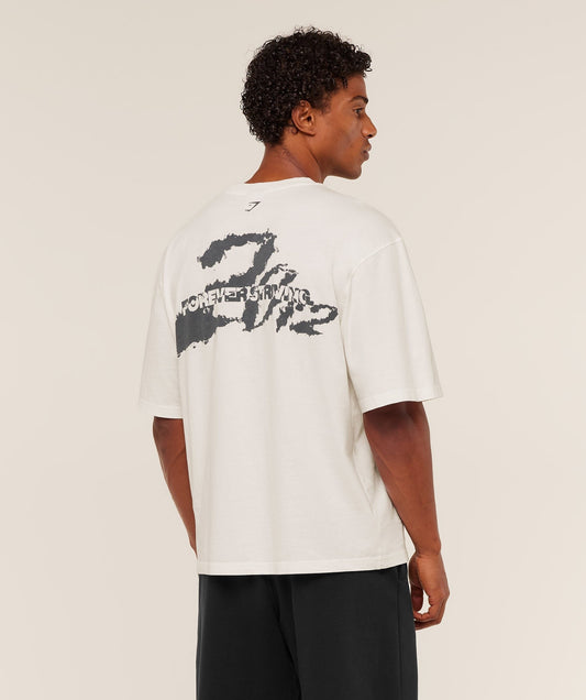 Gymshark Forever Striving T-Shirt - Soft White