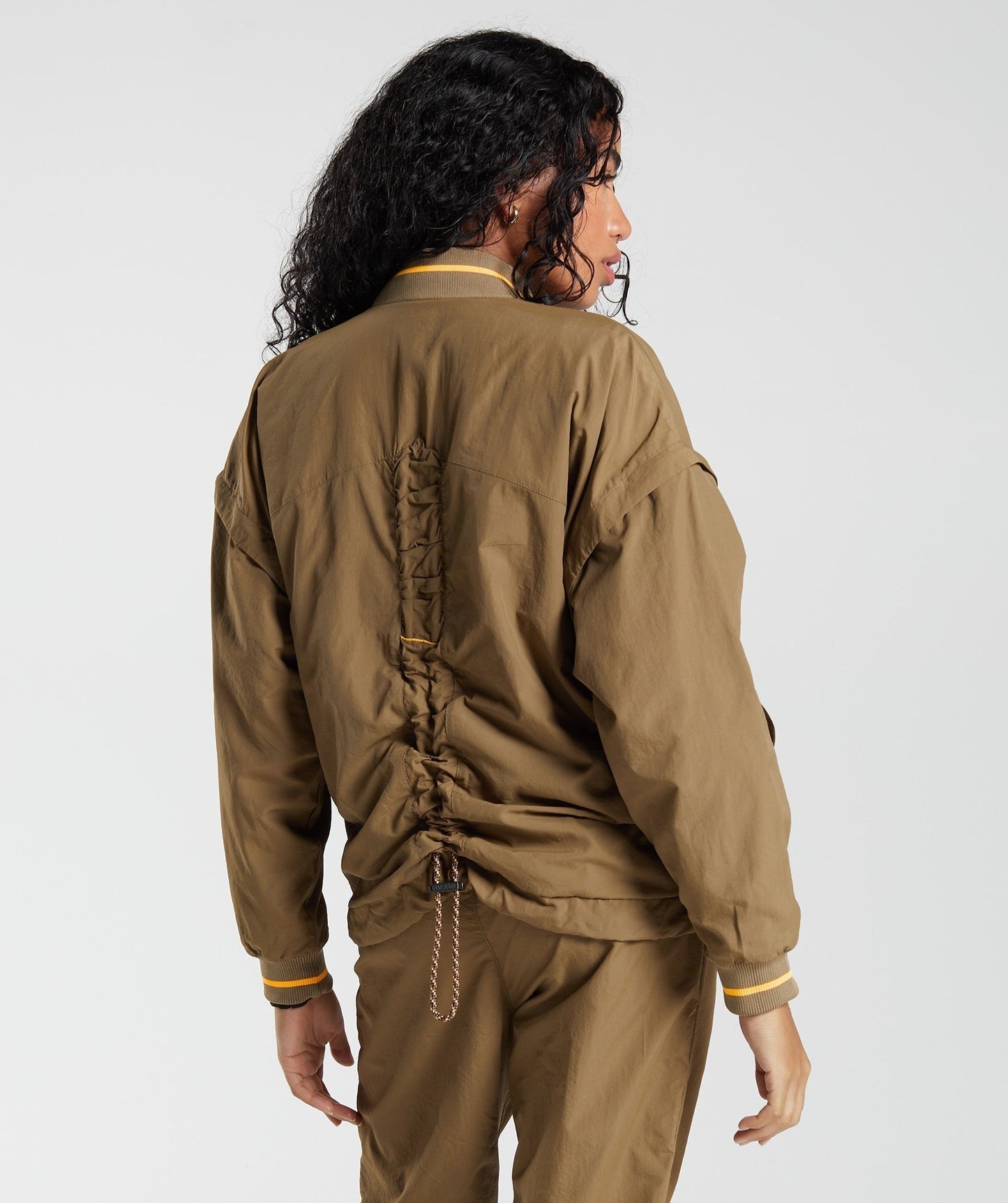 Gymshark Retake Woven Jacket - Puddle Brown
