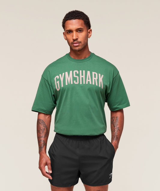 Gymshark Worn Graphic T-Shirt - Lift Green
