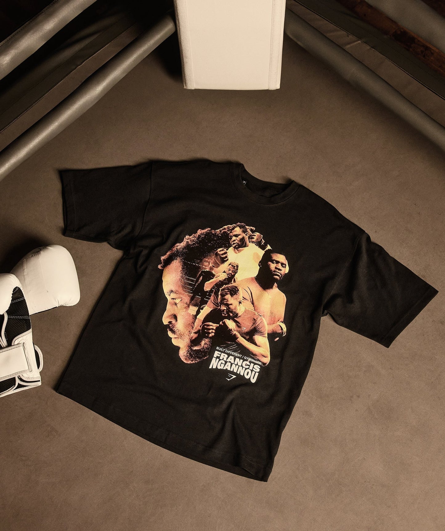 Gymshark GS x Francis Ngannou Graphic Tee - Black