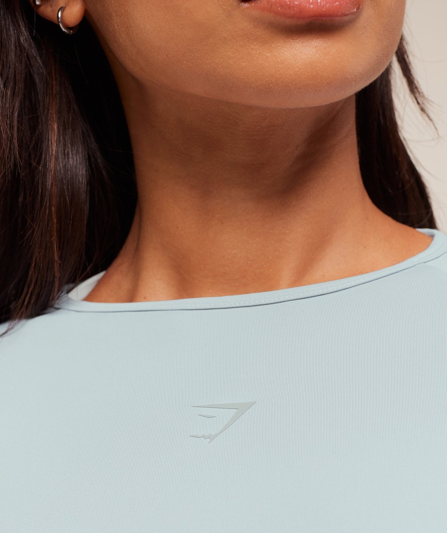 Gymshark Running Sleeve Top - Smoke Blue