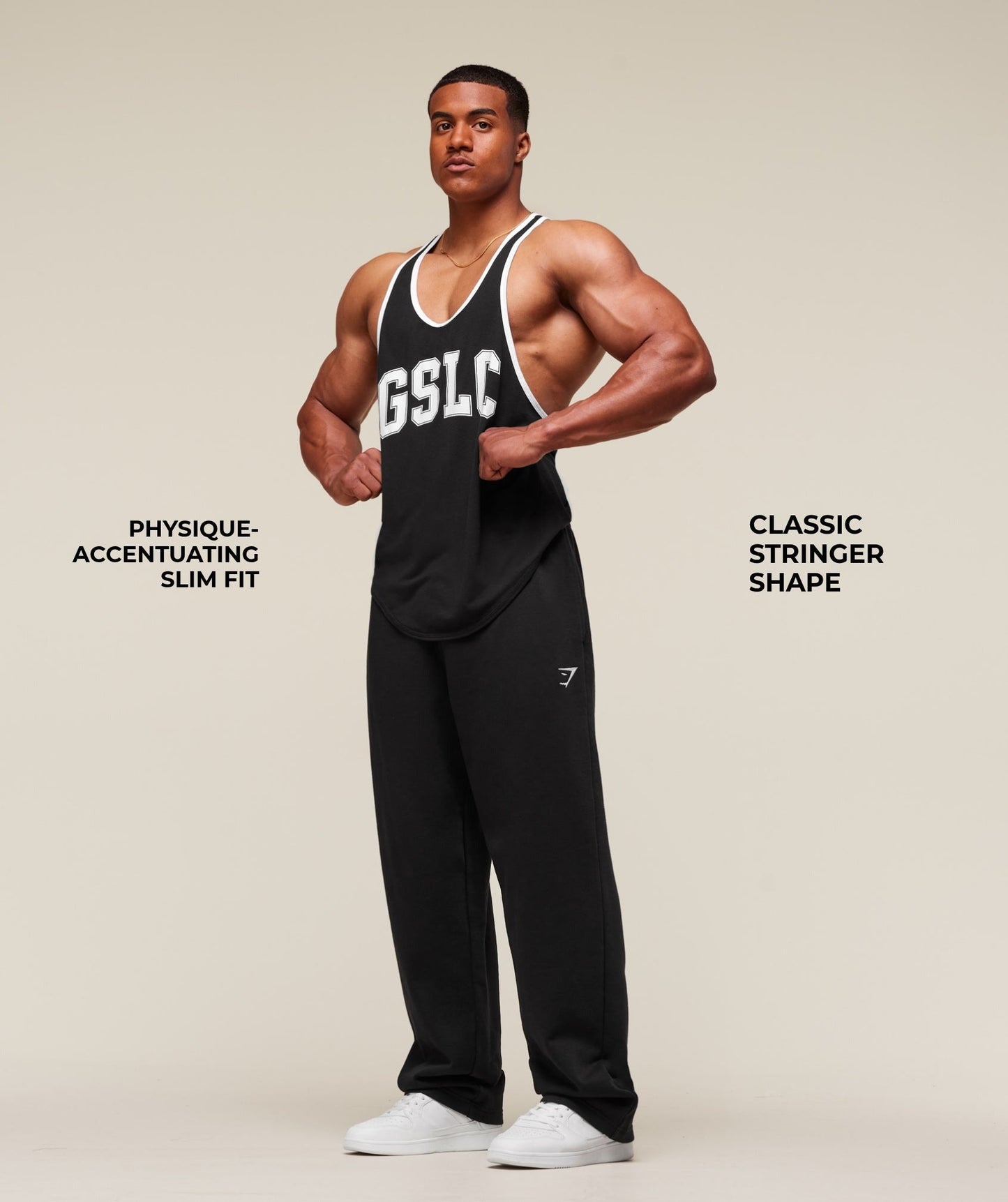 Gymshark GSLC Ringer Stringer - Black
