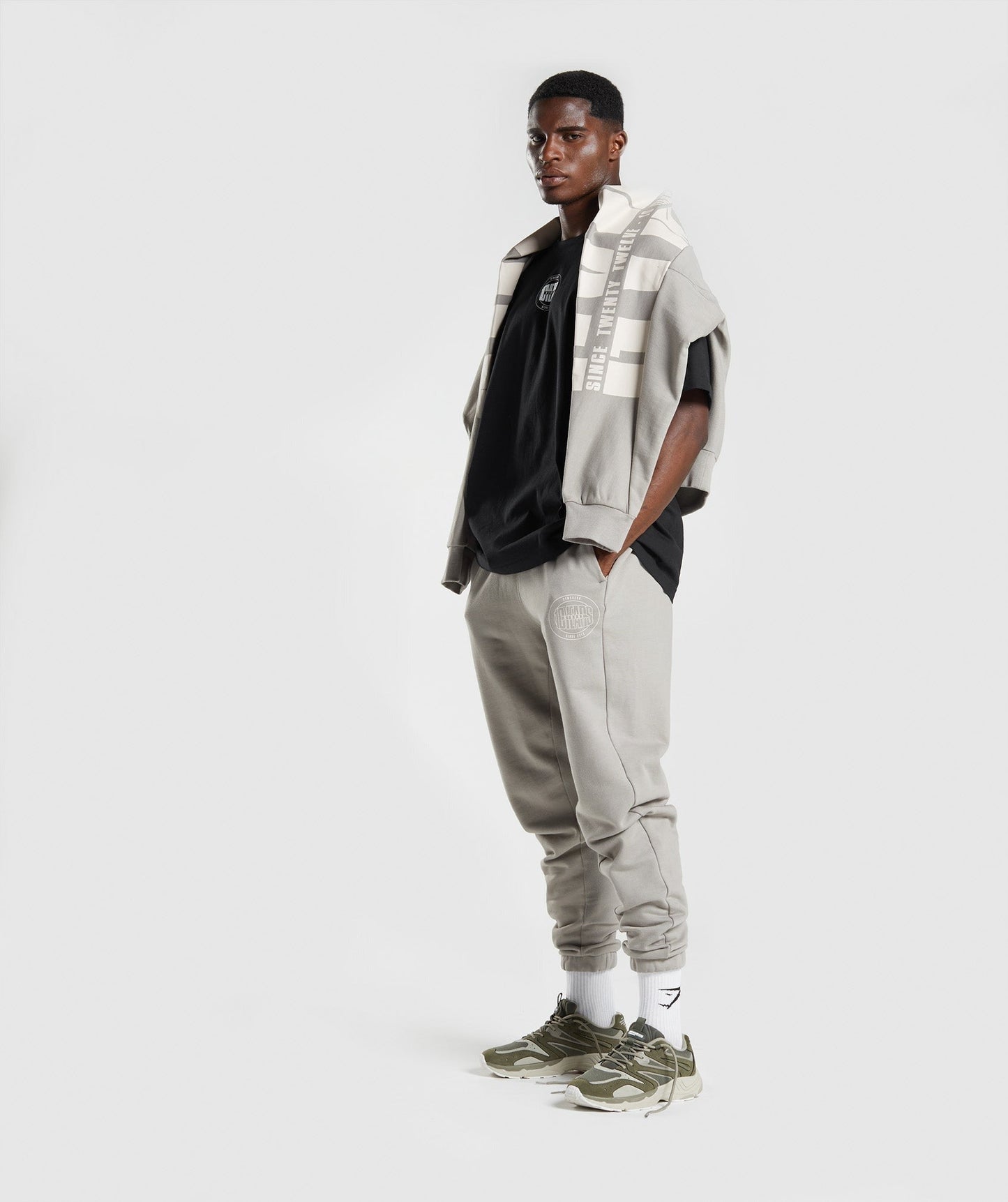 Gymshark GS10 Year Joggers - Ecru Brown