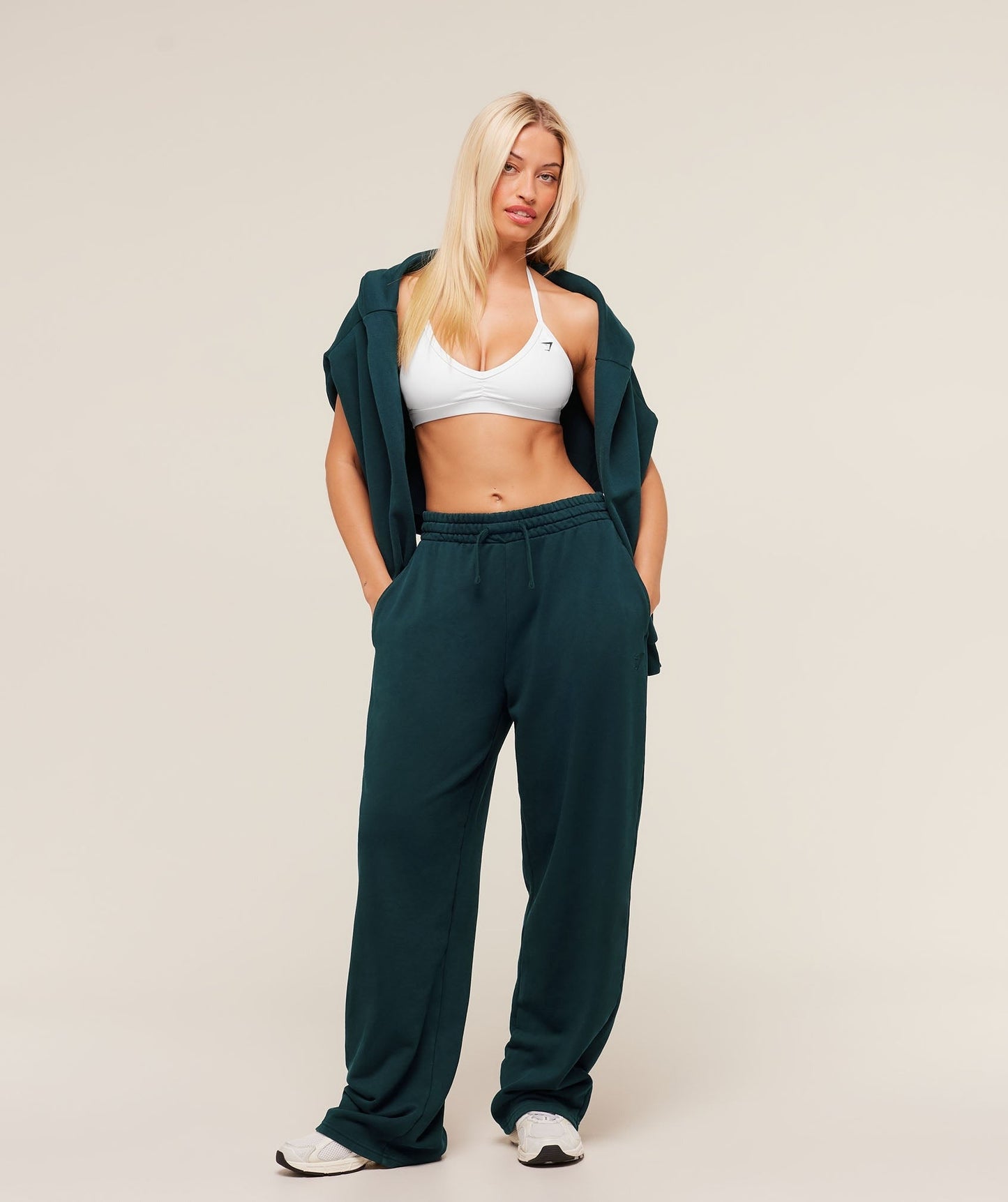 Gymshark Power Washed Joggers - Deep Petrol Blue/Acid Wash