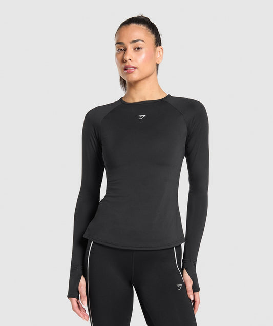 Gymshark Running Sleeve Top - Black