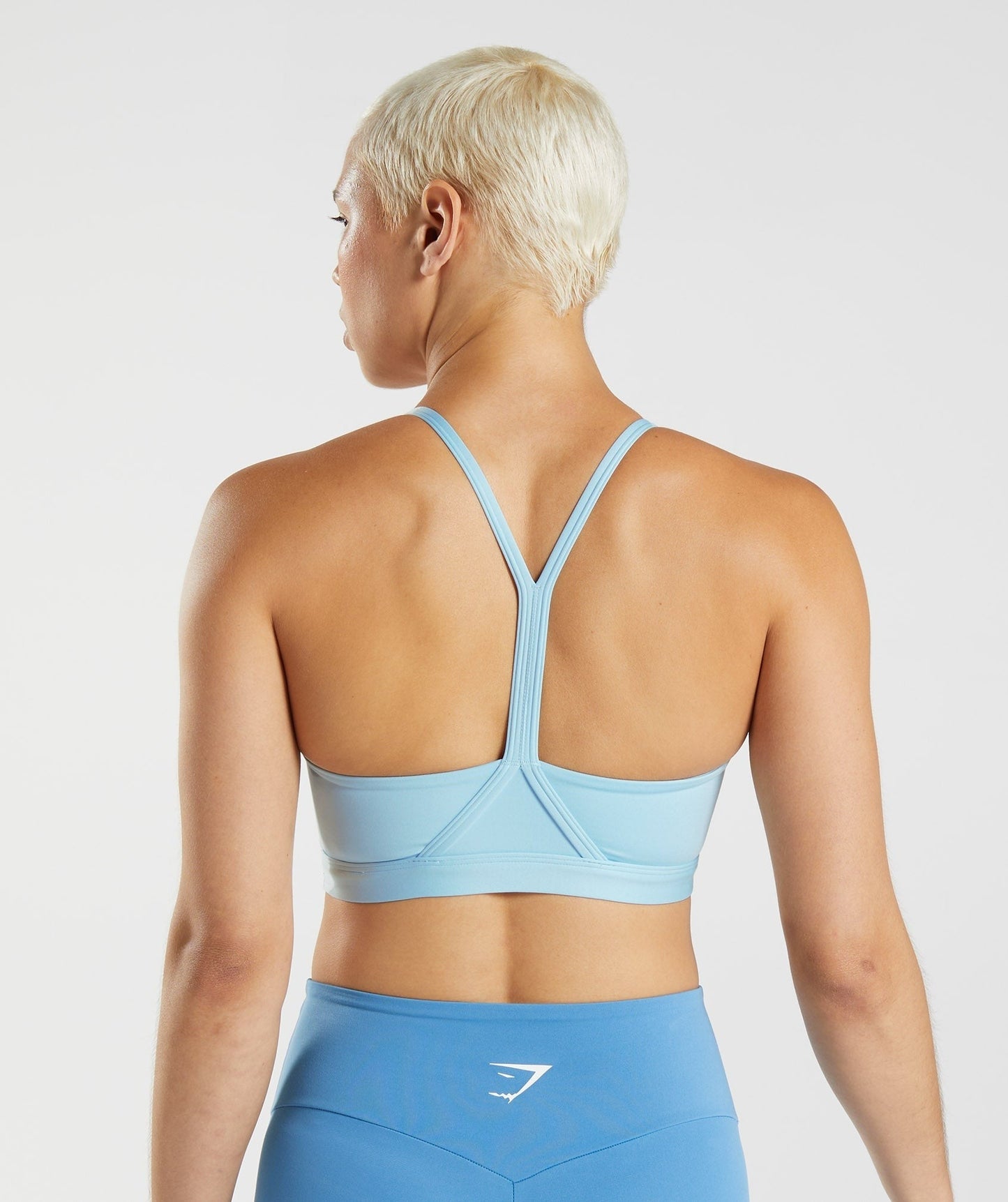 Gymshark V Neck Sports Bra - Glacier Blue