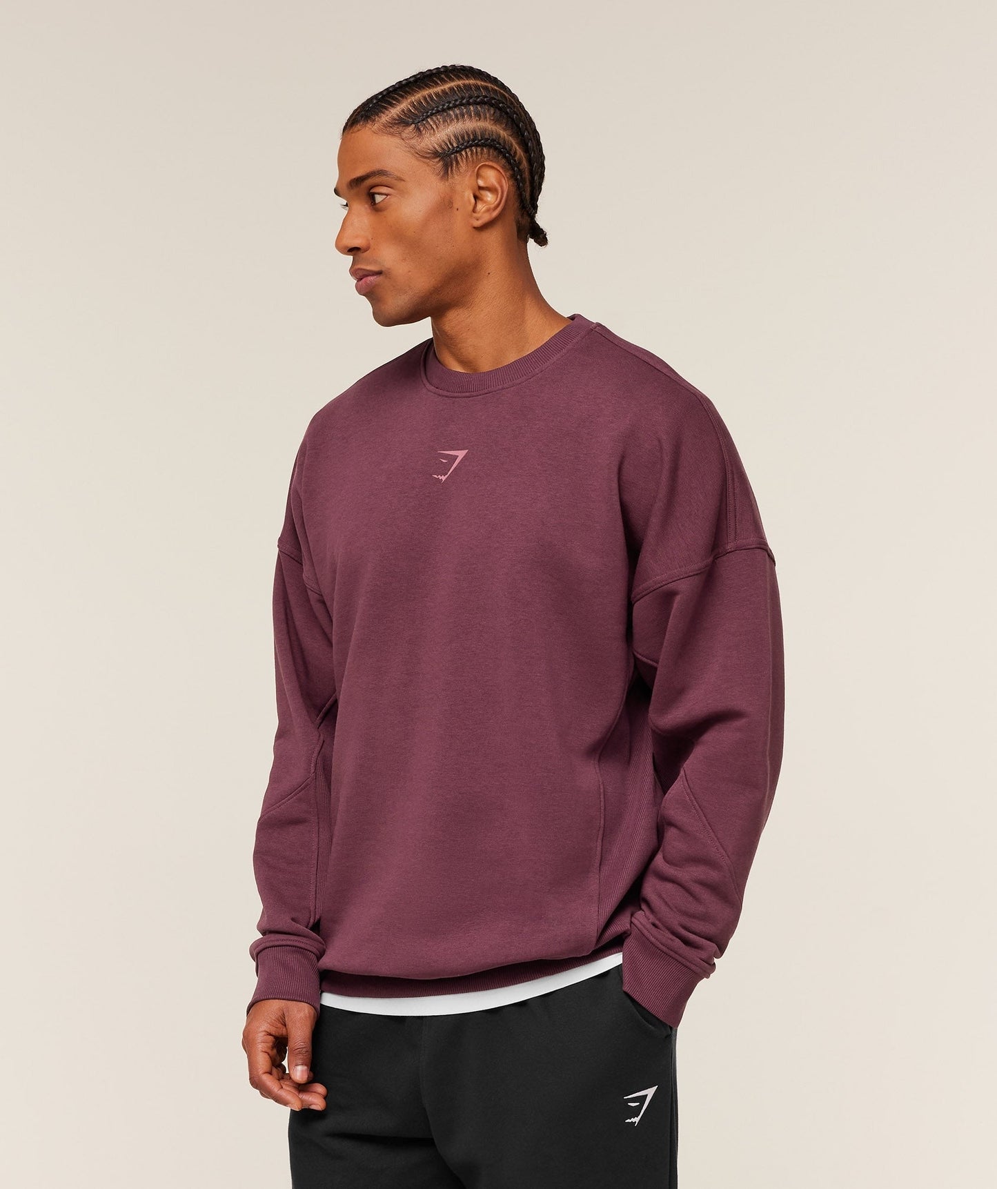 Gymshark Power Crew - GS Impact Burgundy