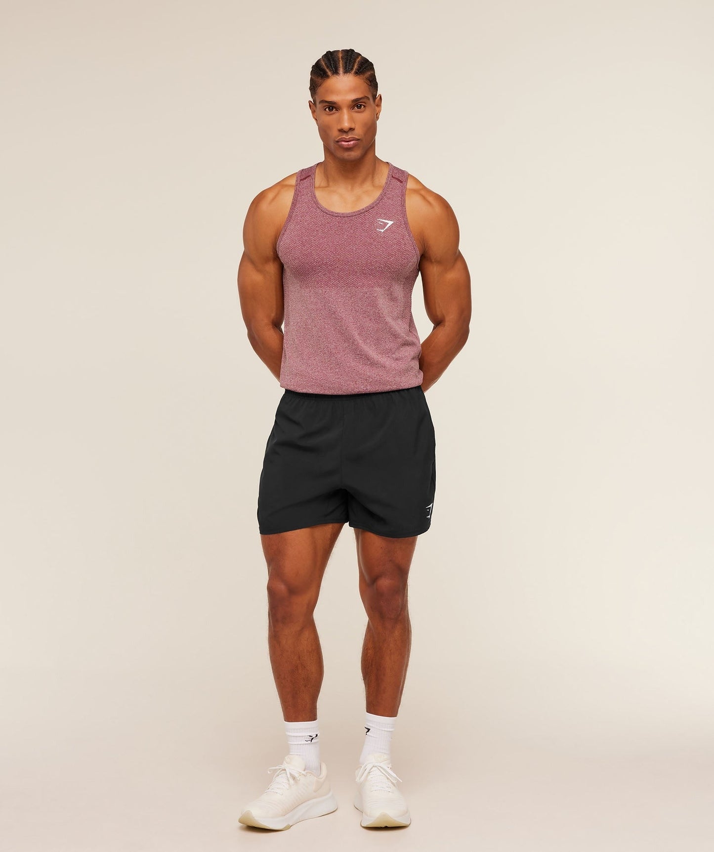 Gymshark Vital Tank - White/Port