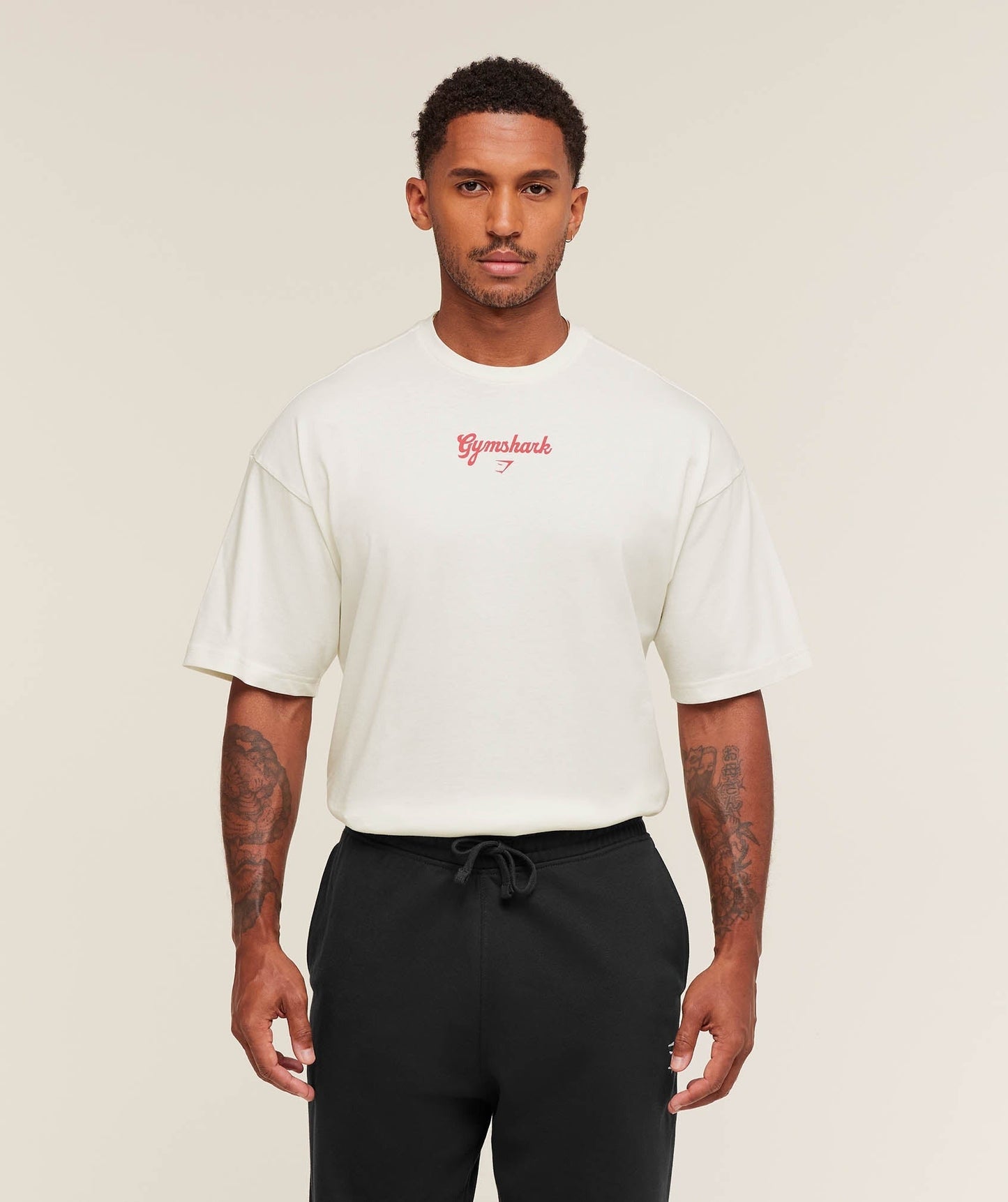 Gymshark AprÃ ̈s-Lift Club T-Shirt - Soft White