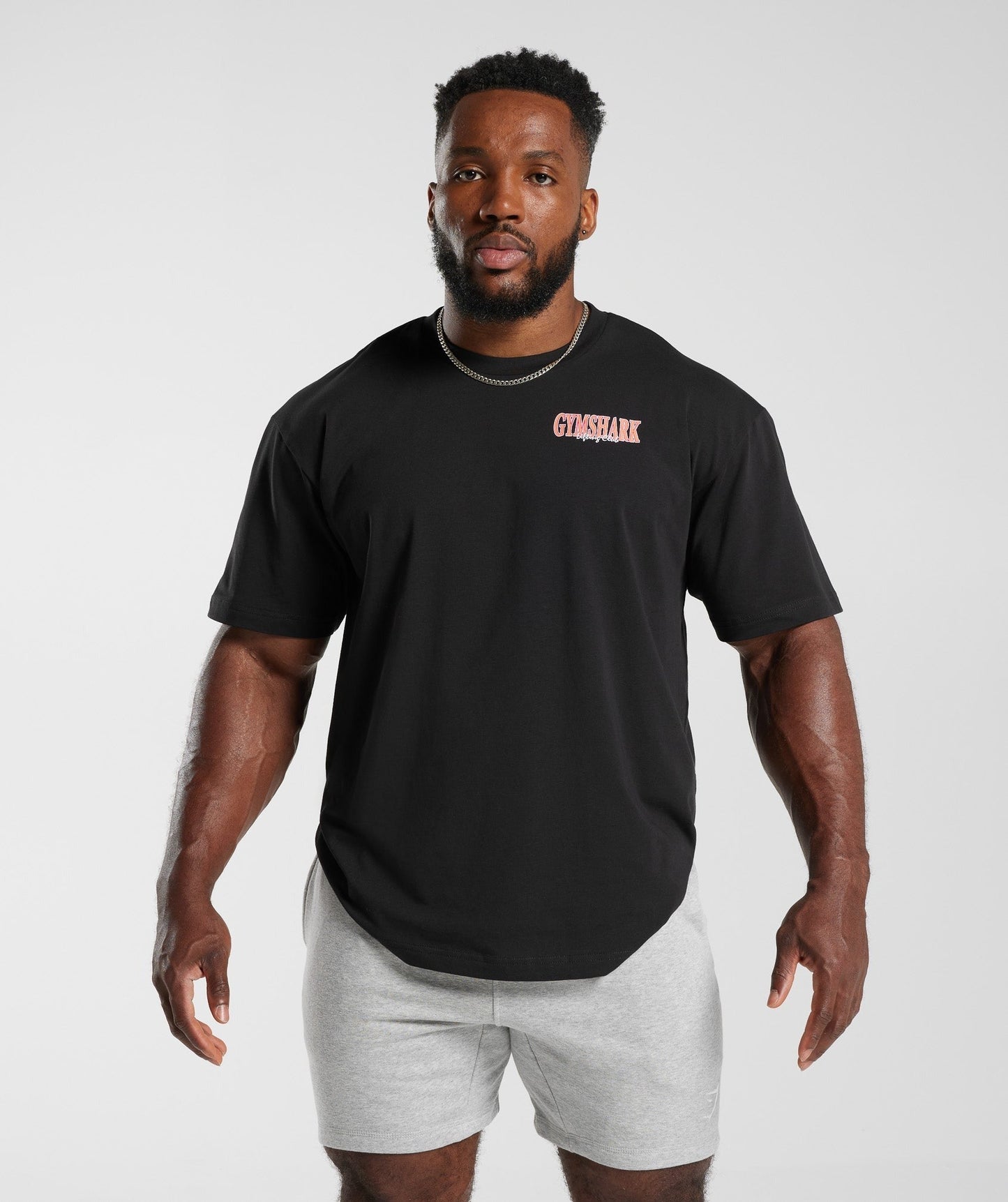 Gymshark Retrowave Oversized T-Shirt - Black