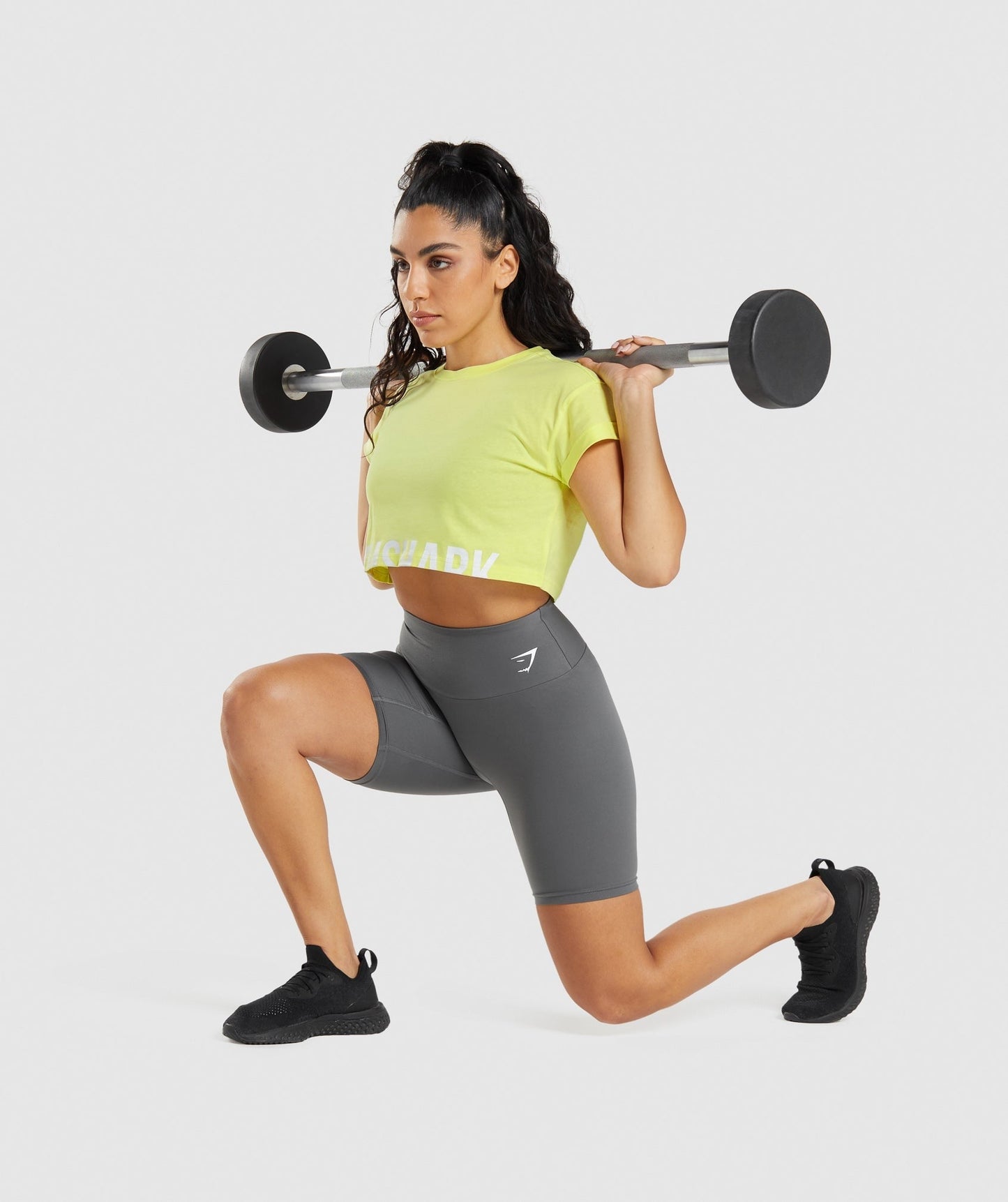 Gymshark Fraction Crop Top - Firefly Green