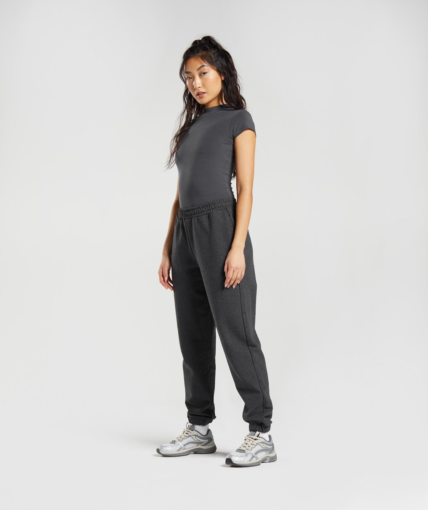 Gymshark Jersey Body Fit T-Shirt - Onyx Grey