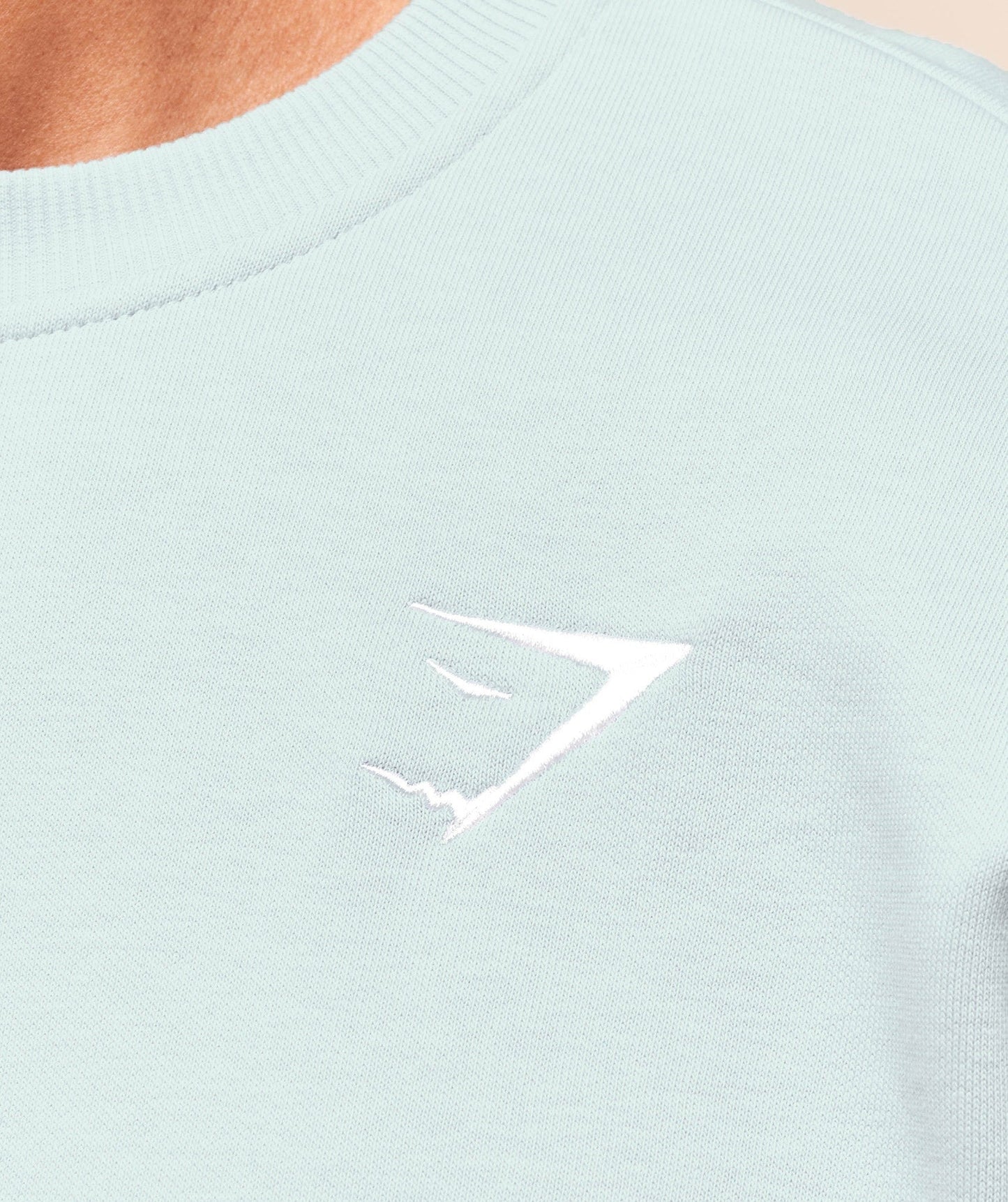 Gymshark Oversized Crest Crew - Smoke Blue