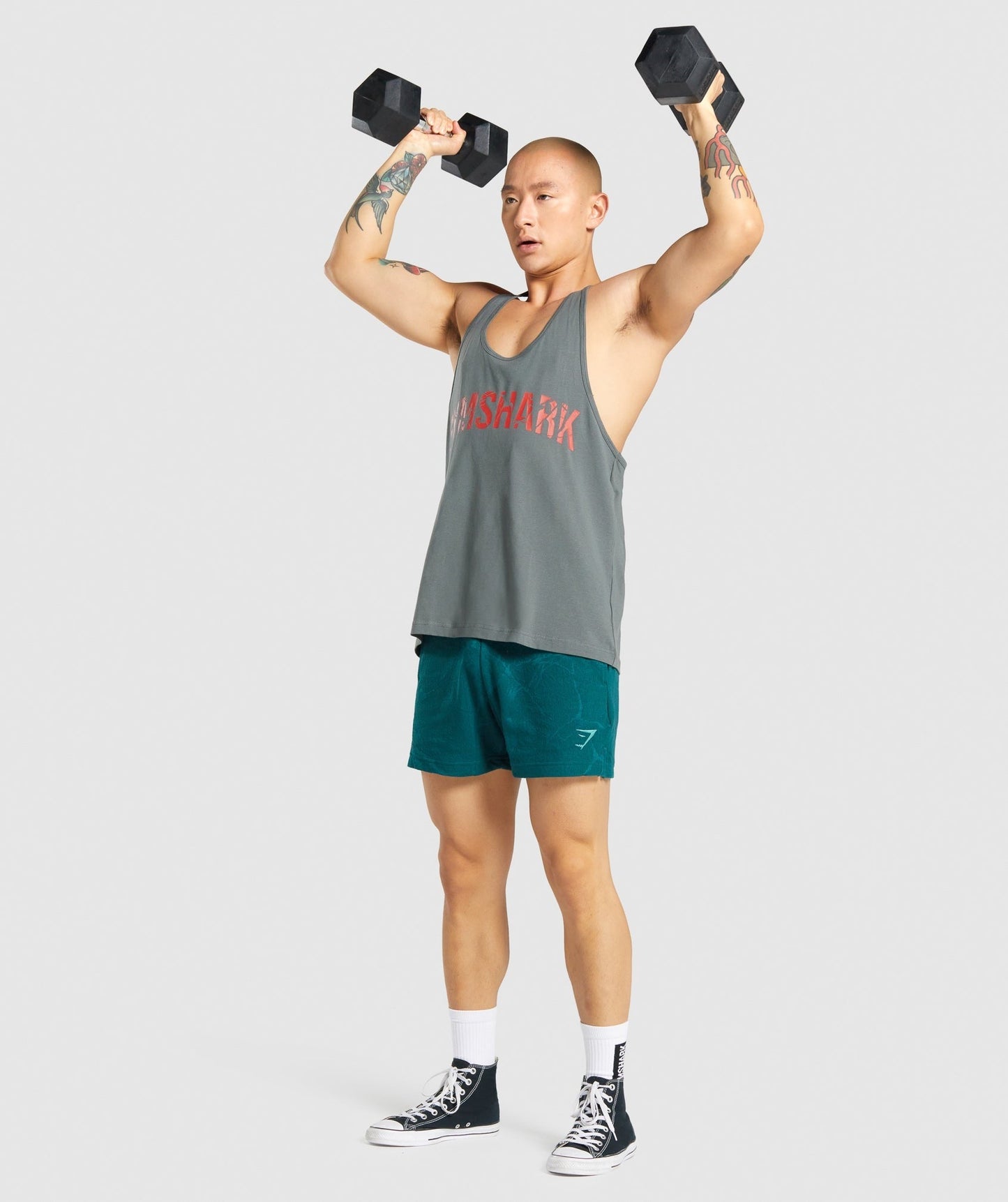 Gymshark Power Stringer - Grey