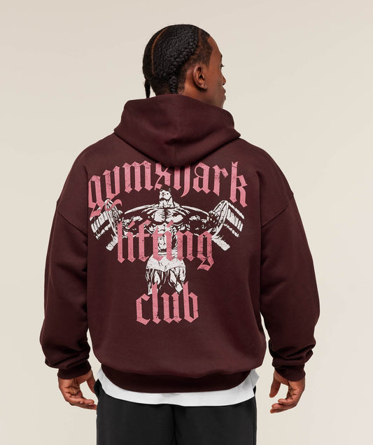 Gymshark Lifting Club Hoodie - Rich Maroon